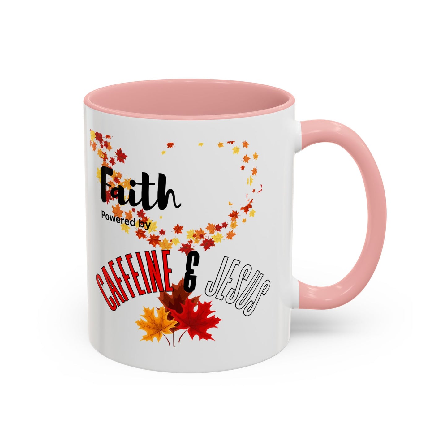 Faith & Caffeine Fall Coffee Mug | Perfect for Autumn Lovers, Thanksgiving Gift, Religious Coffee Cup, Inspirational Drinkware, Cozy Vibes