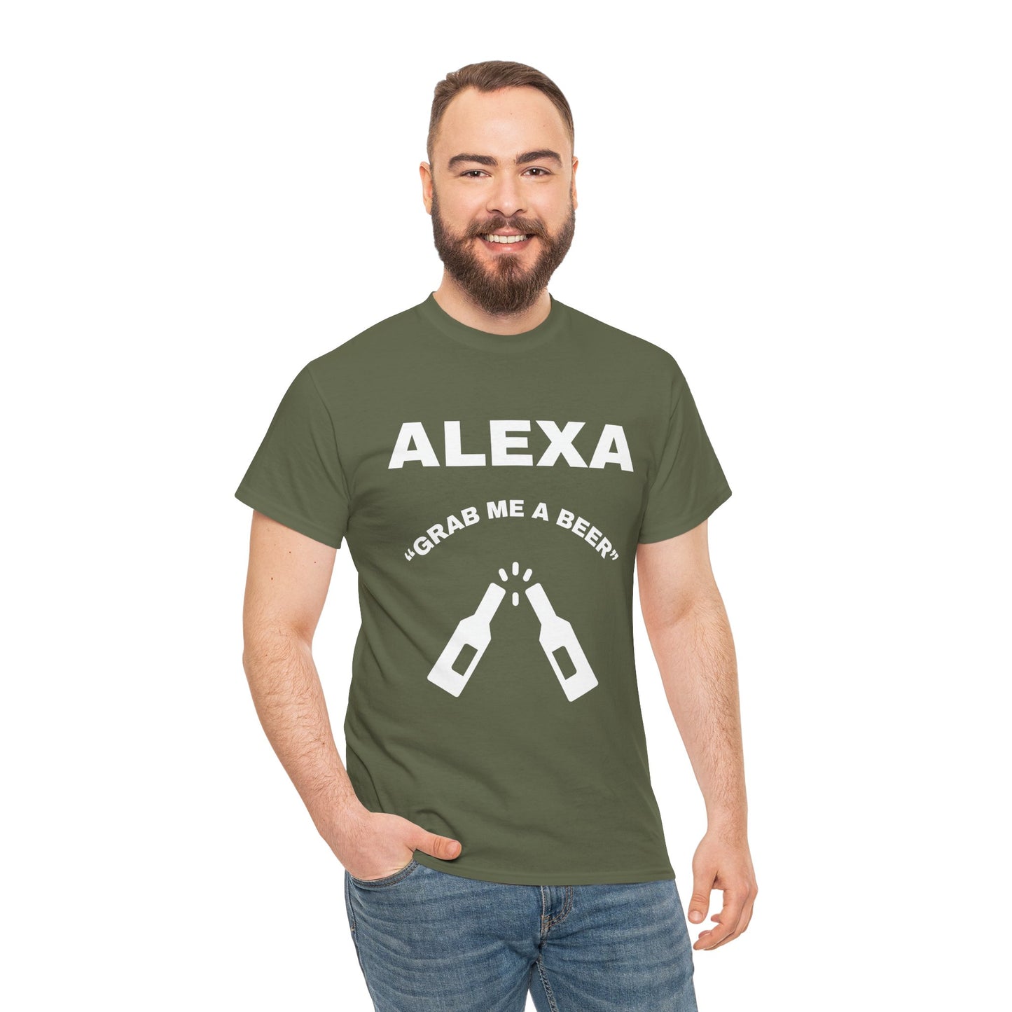 Funny Beer Tee, Unisex T-Shirt for Beer Lovers, Grab Me a Beer Shirt, Birthday Gift, Gift for Friends, Father's Day Present