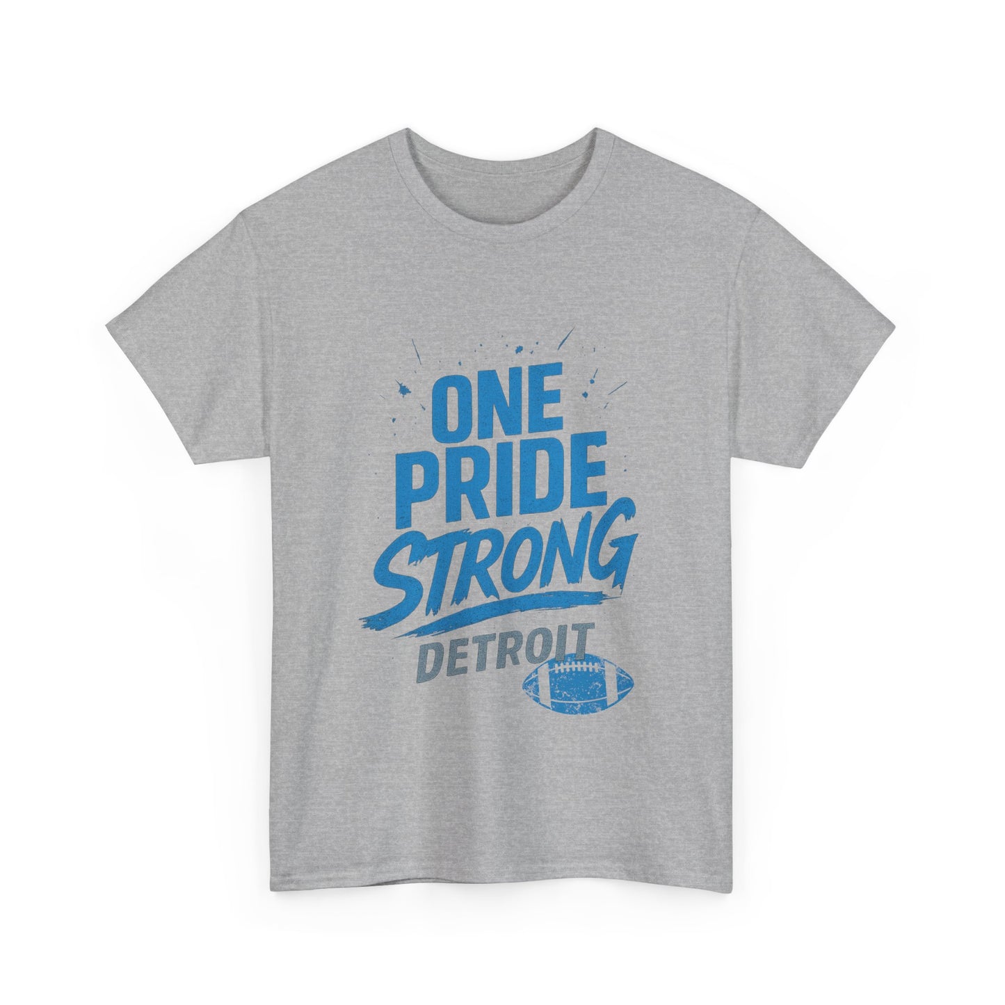 Detroit Lions Pride Tee - Male Heavy Cotton T-Shirt, Football Fan Apparel, Game Day Gear, Gift for Sports Lovers, Casual Wear