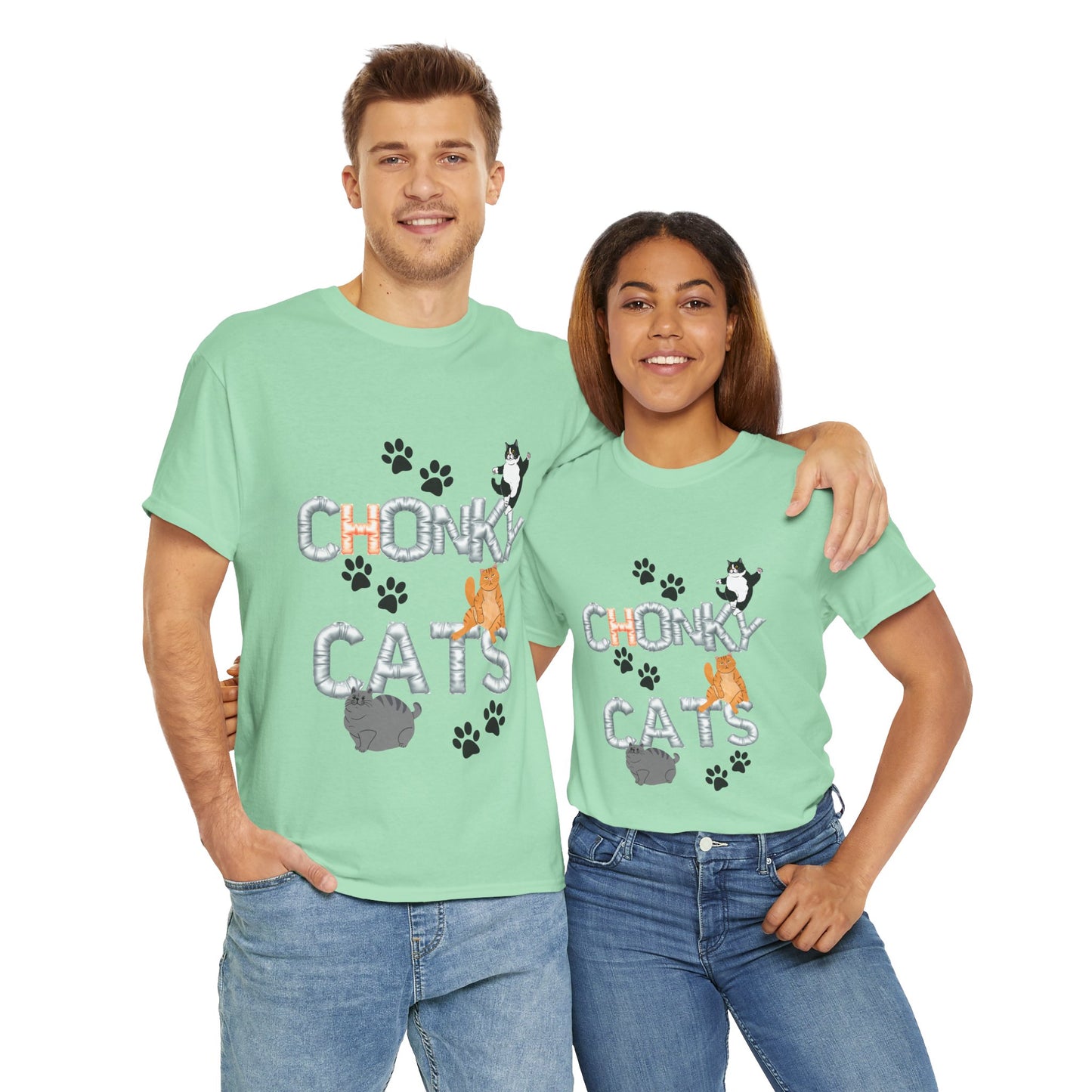 Chonk Cats Unisex Tee - Funny Pet Lovers Shirt, Cat Lover Gift, Humor Tee, Cute Animal Apparel, Gifts for Cat Owners