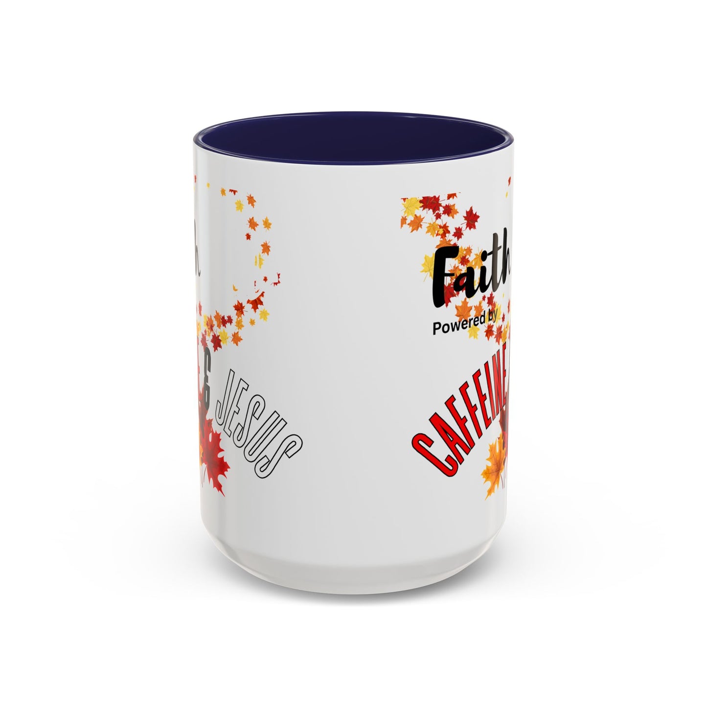 Faith & Caffeine Fall Coffee Mug | Perfect for Autumn Lovers, Thanksgiving Gift, Religious Coffee Cup, Inspirational Drinkware, Cozy Vibes