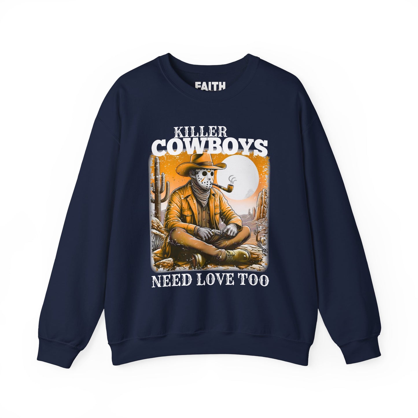 Killer Cowboys Graphic Sweatshirt, Cozy Unisex Pullover, Great for Cowboy Fans