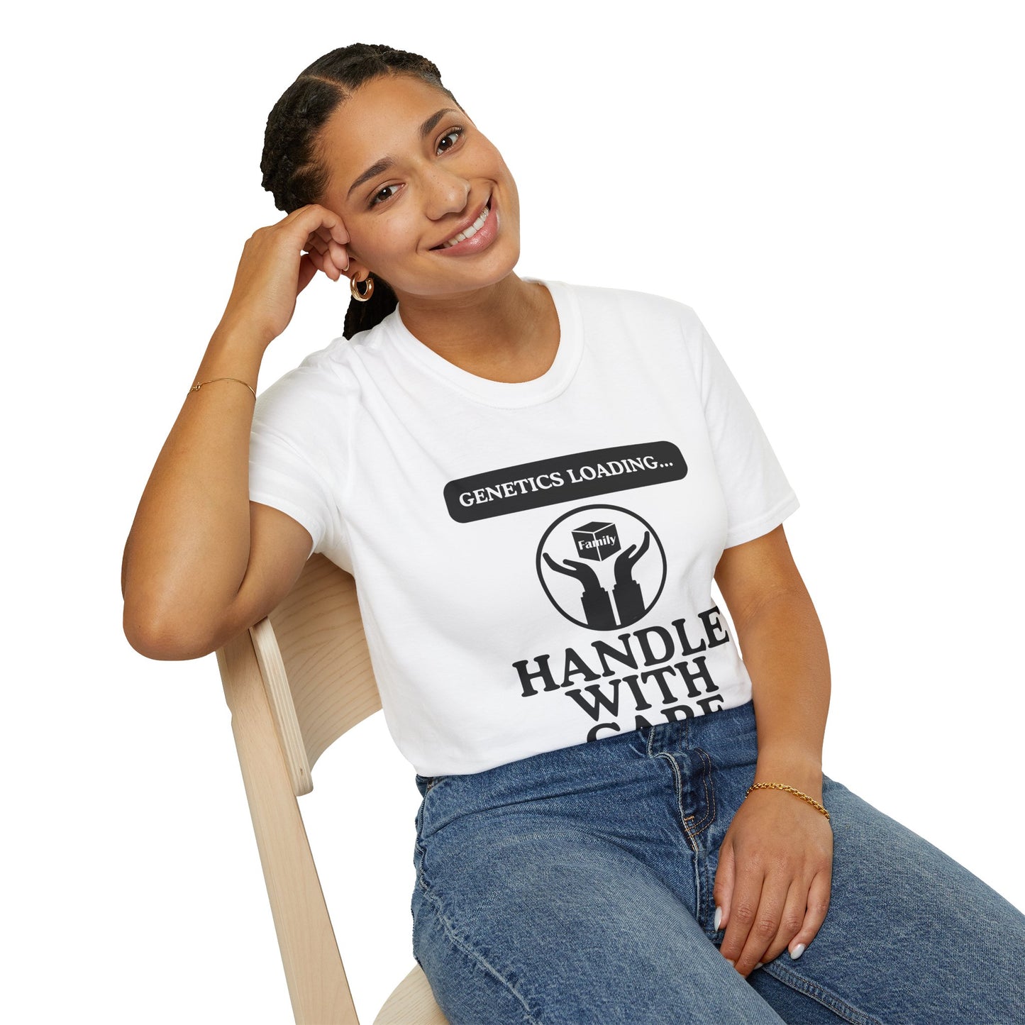 Genetics Loading T-Shirt, Funny Genetics Tee, Gift for Science Lovers, Unisex Humor Shirt, Casual Wear for Every Occasion
