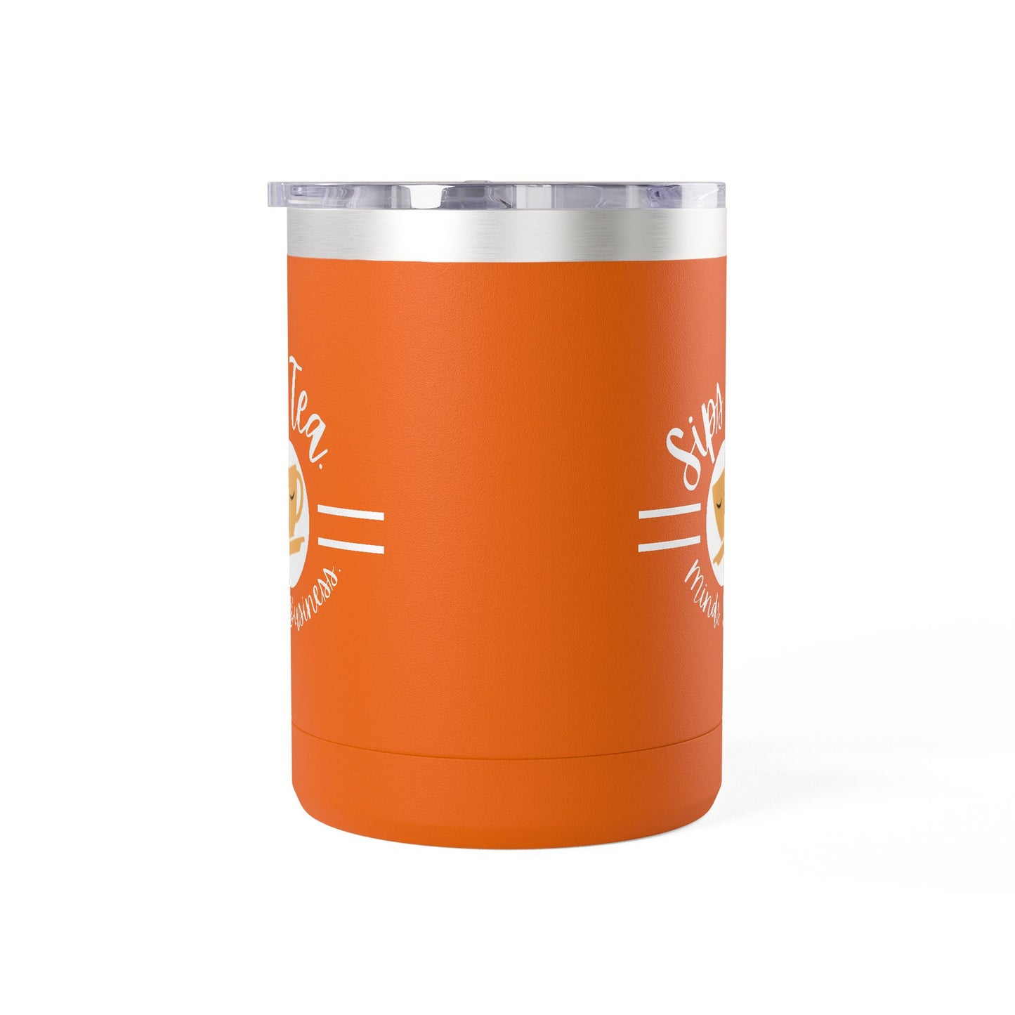 Coffee Lover's Tumbler with Sips Tea Design, Insulated Mug for Home, Travel, Gift for Coffee & Tea Lovers, Birthday, Office, Everyday Use