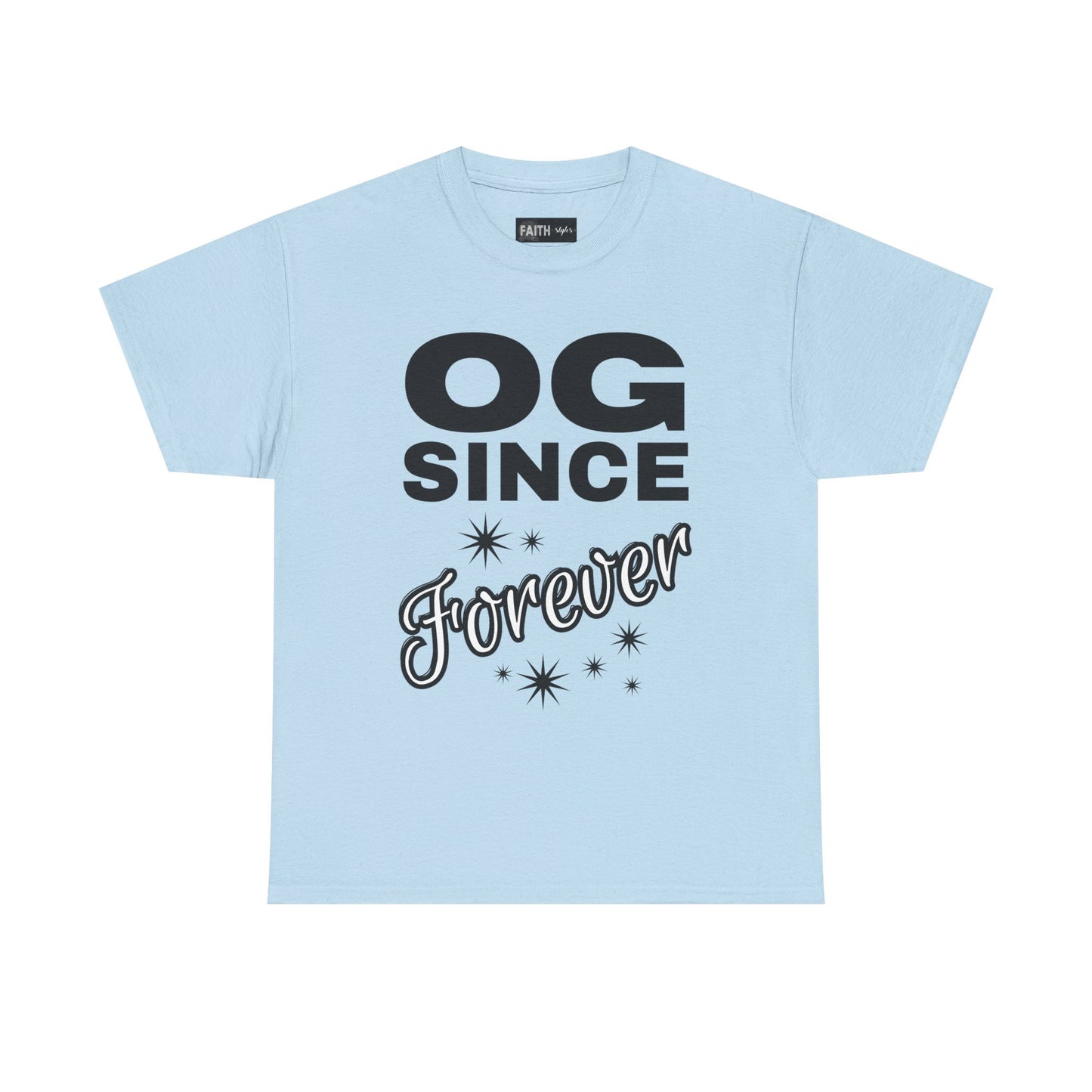Grandpa Heavy Cotton Tee - OG Since Forever, Casual Tee, Trendy Graphic Shirt, Gift for Friends, Streetwear Fashion
