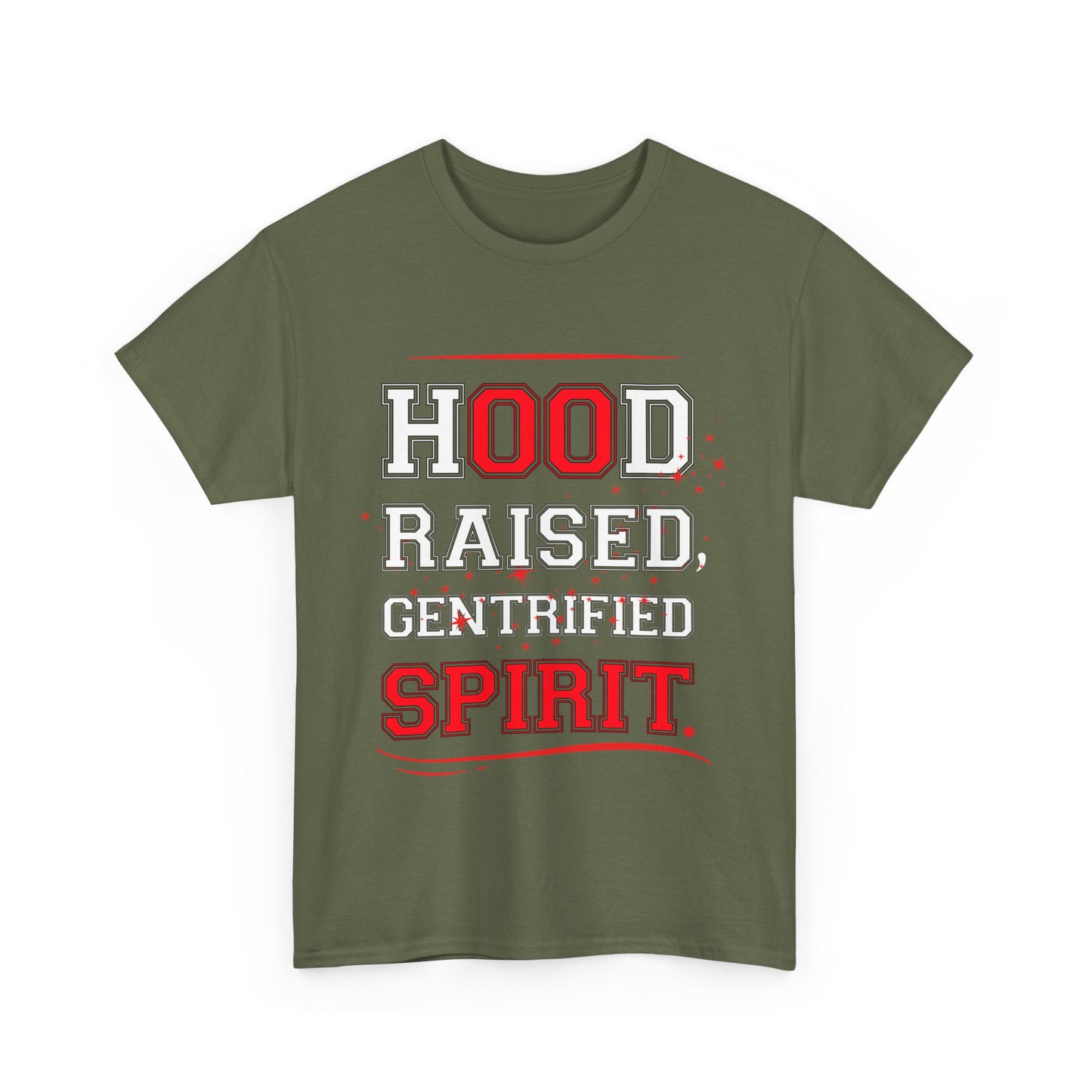 Hood Raised Spirit Unisex Heavy Cotton Tee - Empowering Streetwear
