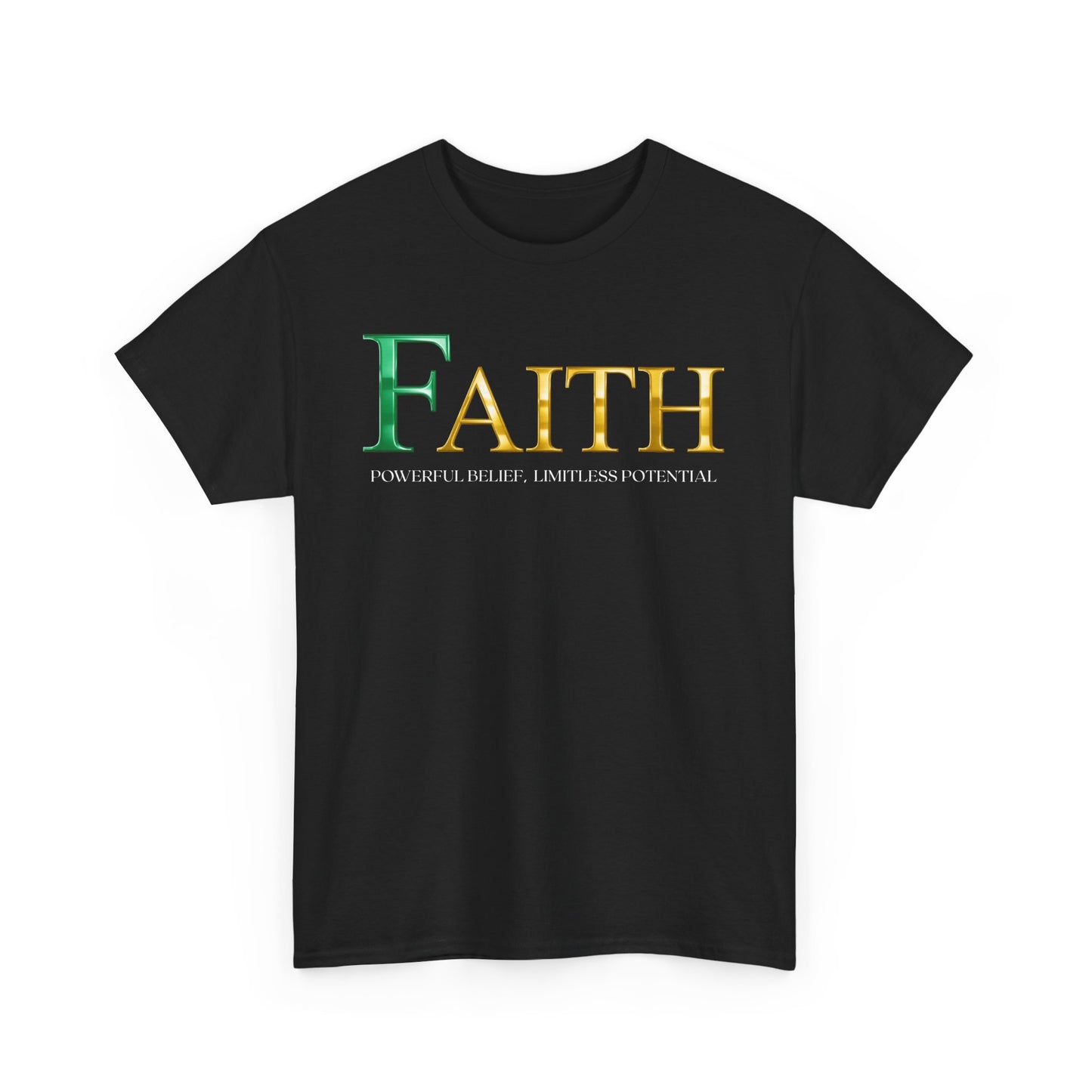 Faith Unisex Heavy Cotton Tee - Inspirational Shirt, Everyday Wear, Faith-Based Gift, Motivational Apparel, Casual Style