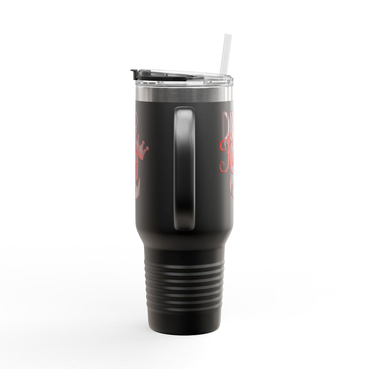 Drip King Insulated Travel Mug, 40oz | Perfect for Coffee Lovers, Gift for Him, Road Trips, Bearded Men, Stylish Drinkware