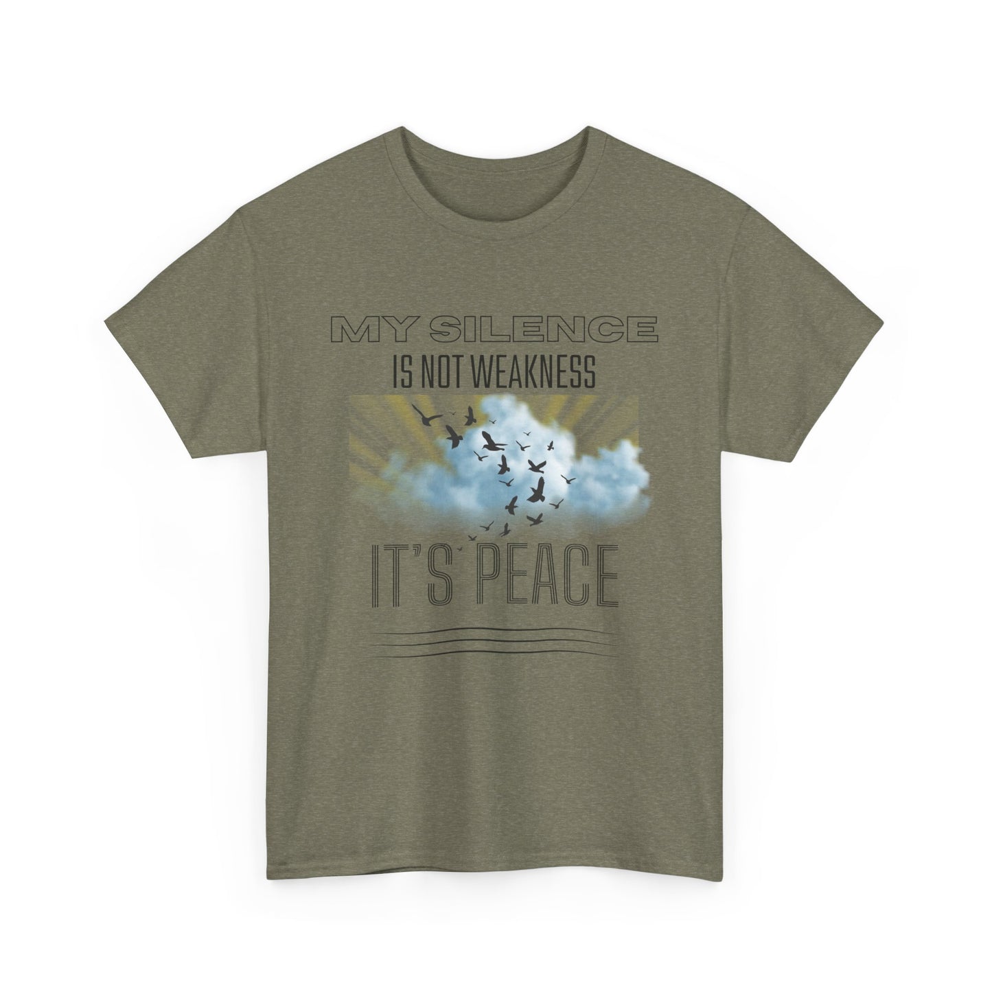 Inspirational Male Graphic Tee, Motivational Shirt, Casual Wear, Gifts for Friends, Peaceful Message, Everyday Comfort