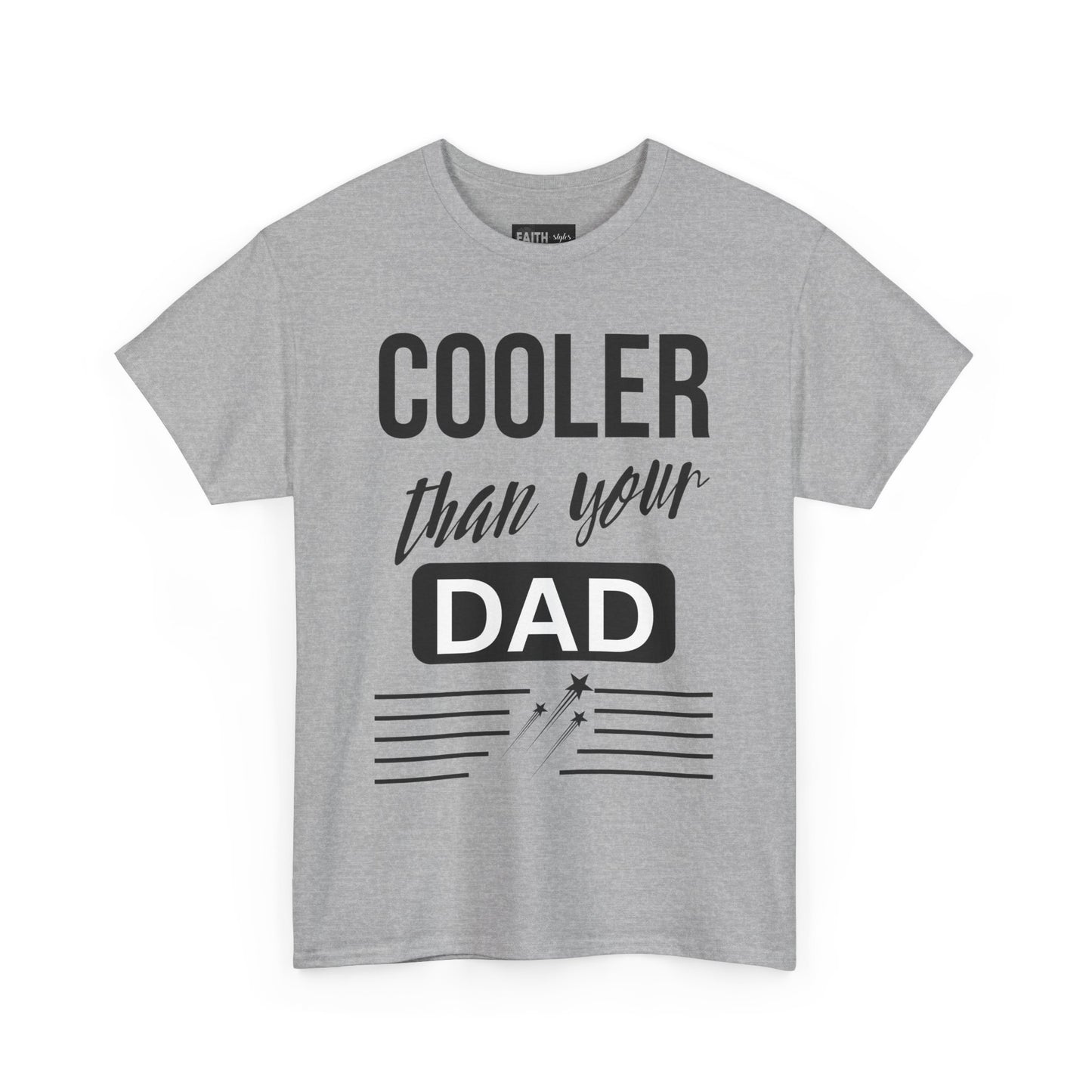 Cooler Than Your Dad Tee - Funny Gift for Dads, Unisex Cotton T-Shirt, Father's Day, Birthday, Casual Wear, Gift for Him, Dad Humor