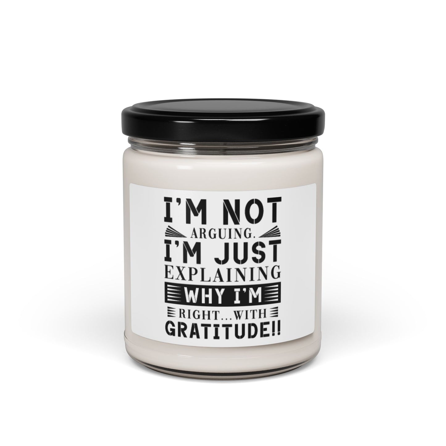 "I'M NOT ARGUING" Scented Soy Candle, 9oz
