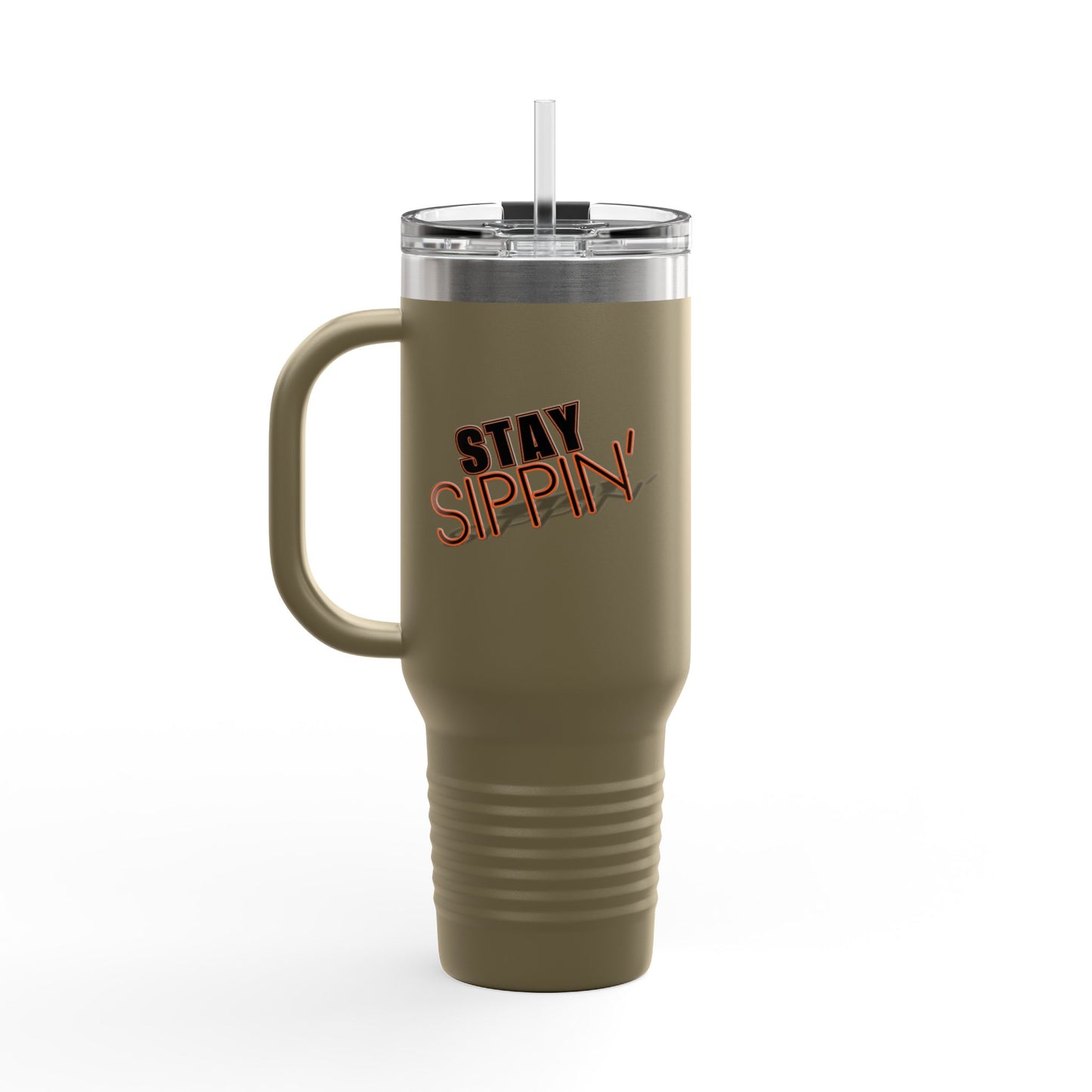 Insulated Travel Mug for On-the-Go, Stay Sippin' Coffee Cup, 40oz Beverage Tumbler, Perfect for Road Trips, Gifts for Her, Summer Travel
