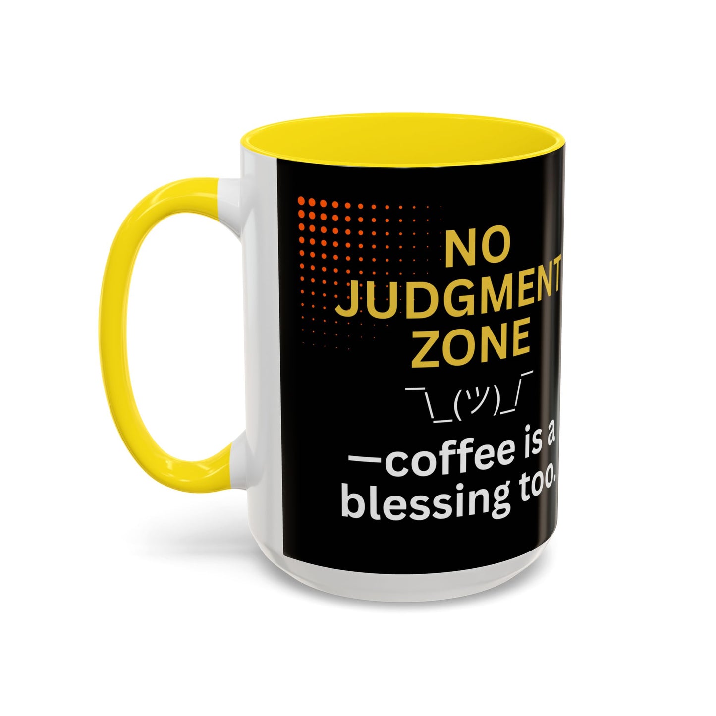 No Judgment Zone Coffee Mug, Funny Gift for Coffee Lovers, Unique Java Cup, Perfect for Birthdays, Inspirational Drinkware