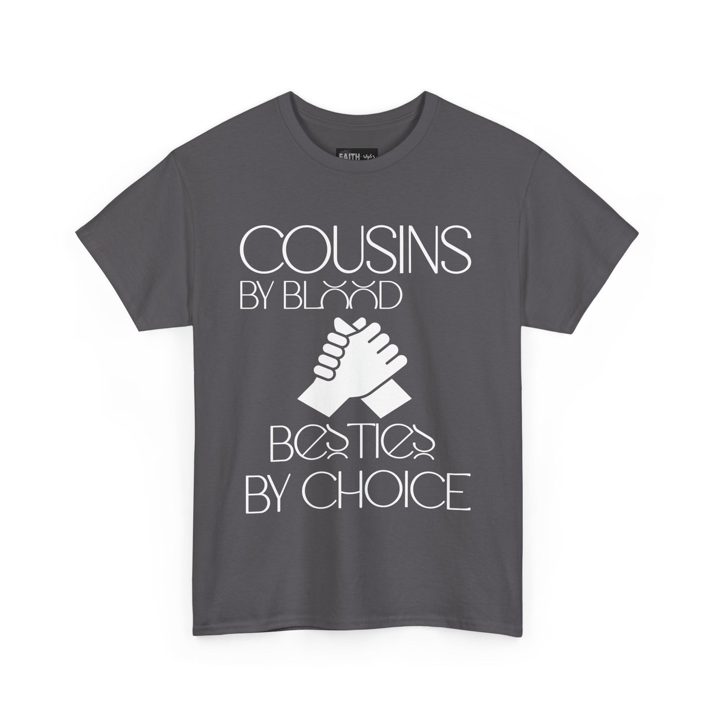 Cousins & Besties Tee, Unisex Heavy Cotton T-Shirt, Family Reunion Apparel, Friendship Gift, Casual Wear, Summer Style