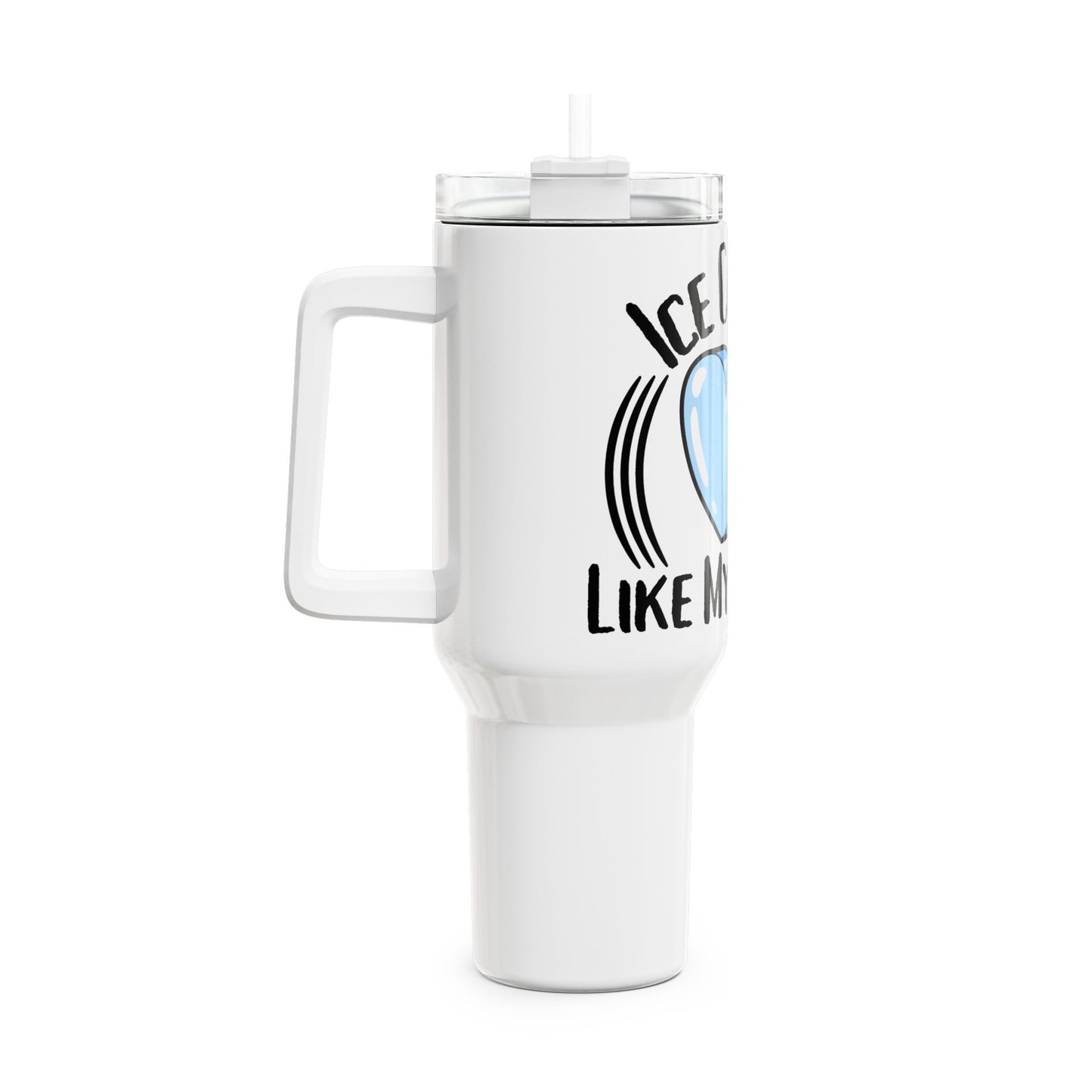 Ice Cold 40oz Tumbler - Perfect Summer Drinkware, Cool Gift for Friends, Pool Parties, Outdoor Events, Motivational Hydration
