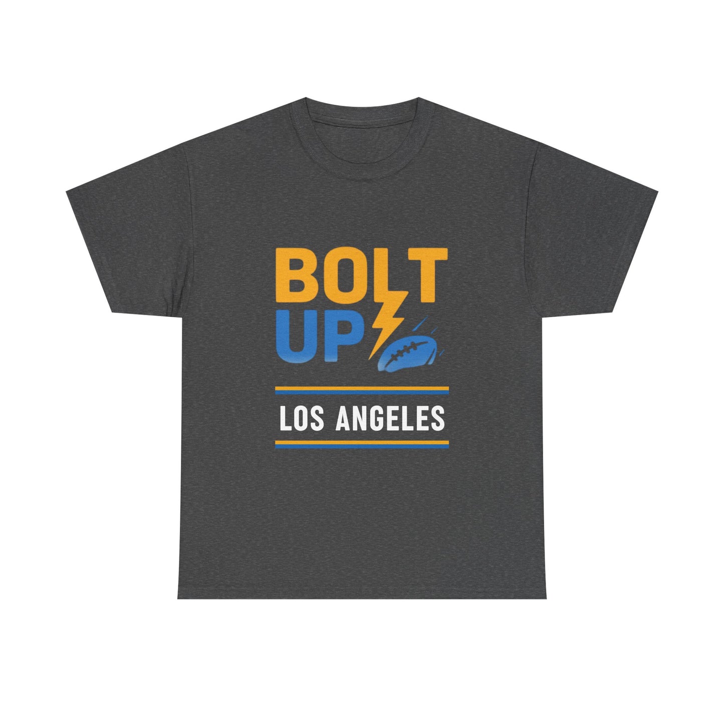 Los Angeles Bolt Up Tee - Male Cotton Graphic Shirt, Sports Fan Wear
