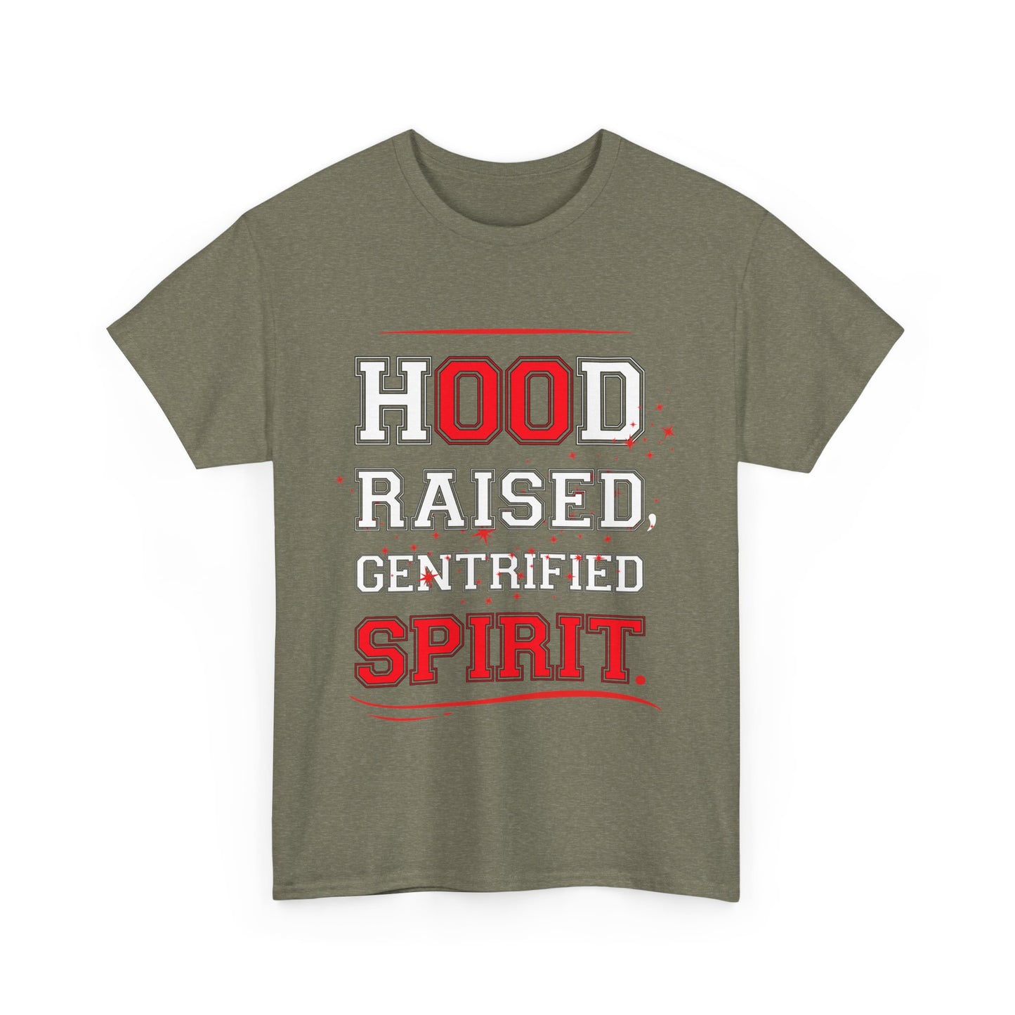 Hood Raised Spirit Unisex Heavy Cotton Tee - Empowering Streetwear