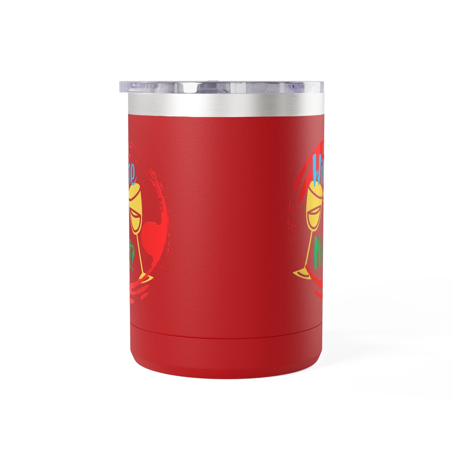 Colorful Wine & Coffee Tumbler – ‘Wine Not?’ Design for Easy Sips and Fun Vibes, Perfect for Gifting, Home, or Parties, 15oz