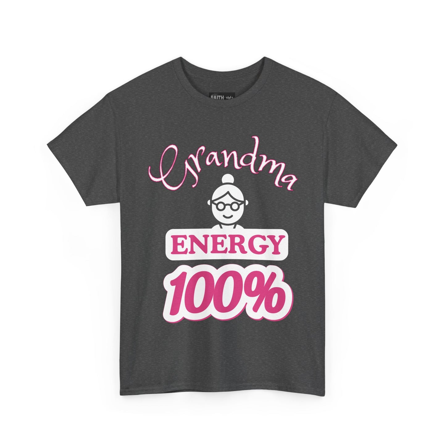 Fun Grandma Energy T-Shirt, Gift for Grandmothers, Casual Tee, Family Reunion Wear, Cute Gift for Mother's Day, Humor Shirt