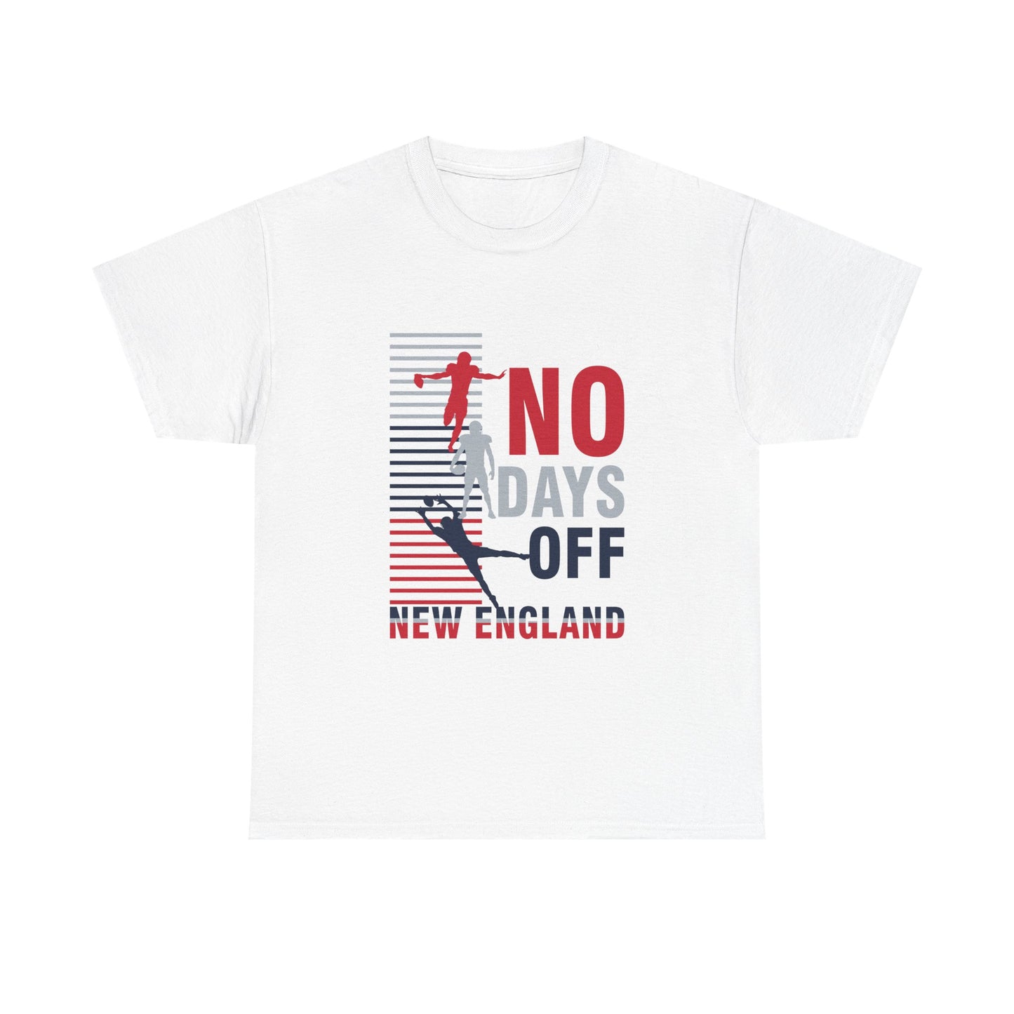 FaithStyles “No Days Off” Graphic Tee – New England Football Fan Shirt