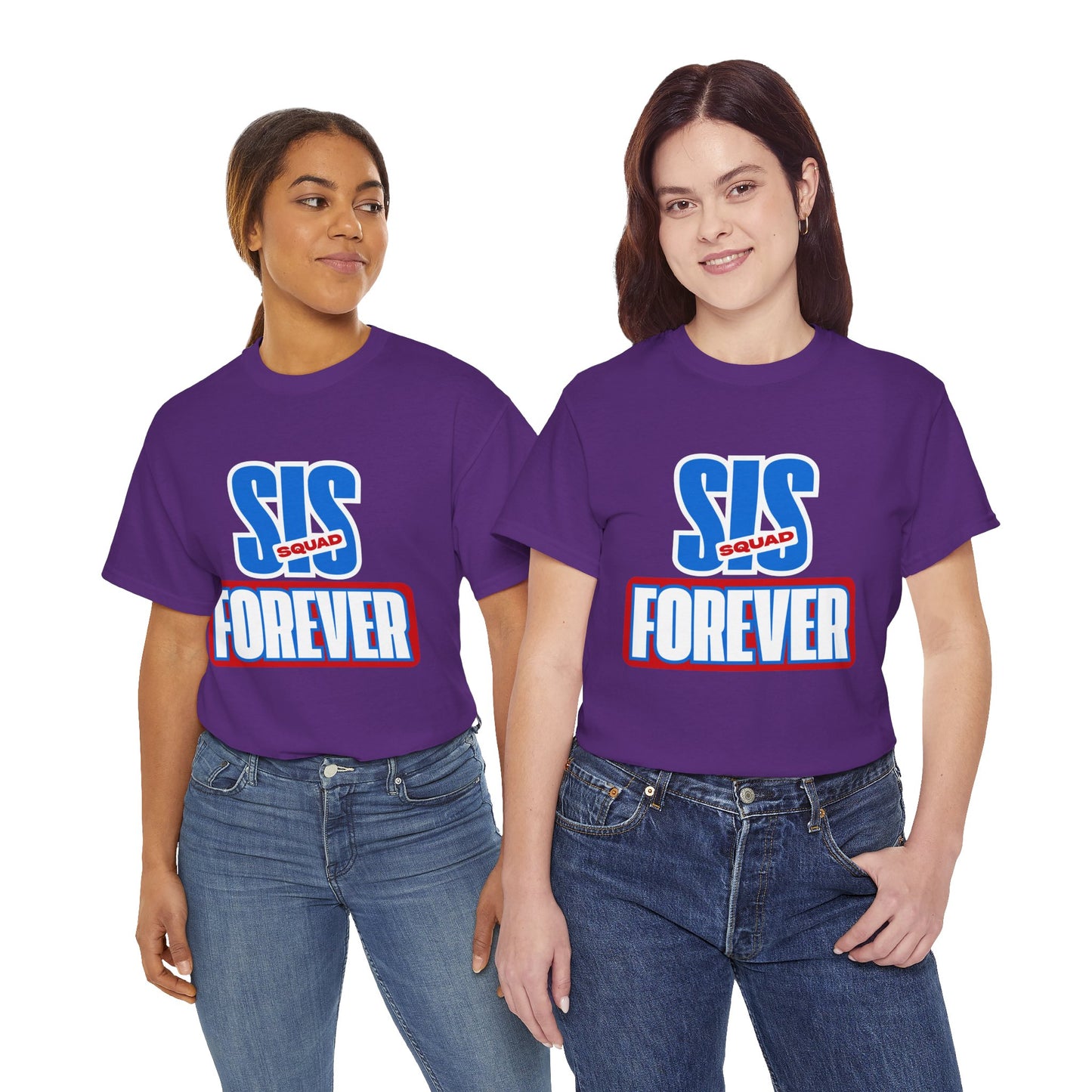Unisex Heavy Cotton Tee - 'SUS Squad Forever' Graphic Tee, Casual Wear, Gift for Friends, Funny T-Shirt for Events, Streetwear Fashion
