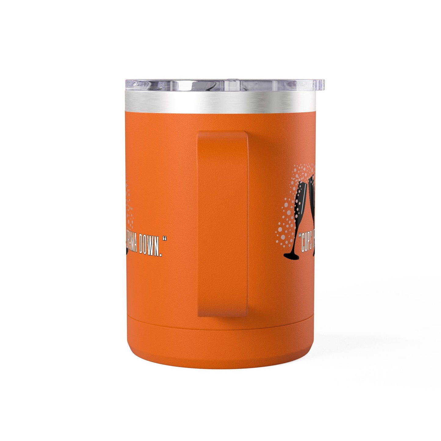 Celebratory Coffee Mug Tumbler, Cheers Gift for Friends, 15oz Drinkware for Parties, Birthdays, Wedding, Fun Gatherings