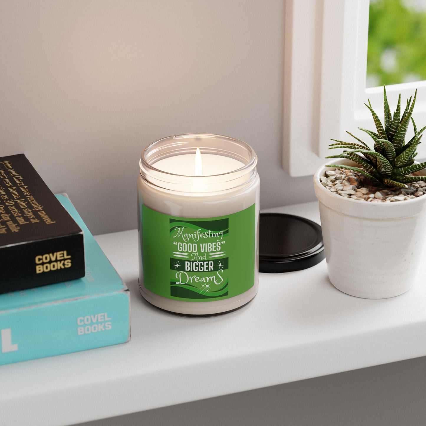 "MANIFESTING GOOD VIBES" Scented Soy Candle, 9oz