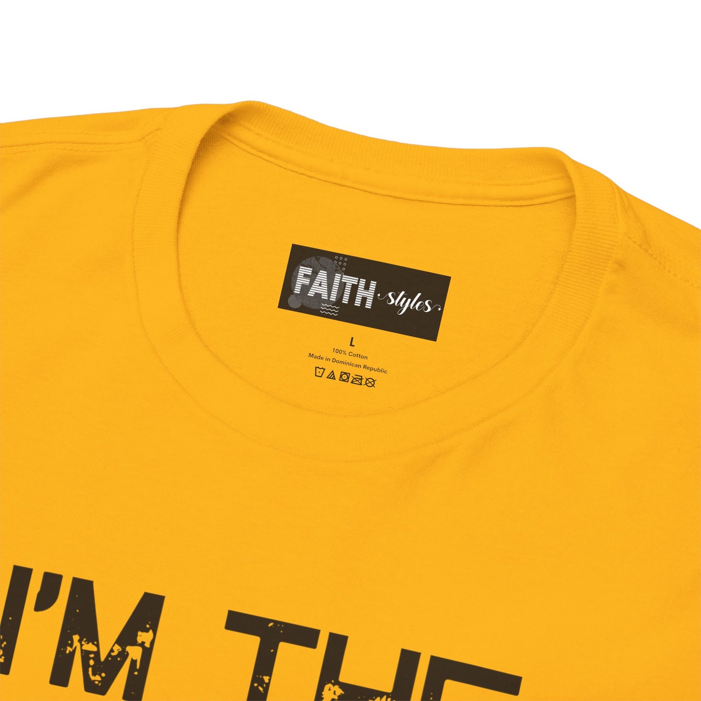 I'm the Favorite Unisex Heavy Cotton Tee, Funny Tee Shirt for Friends, Family Gift, Humor Top, Casual Wear, Birthday Gift, Everyday Comfort