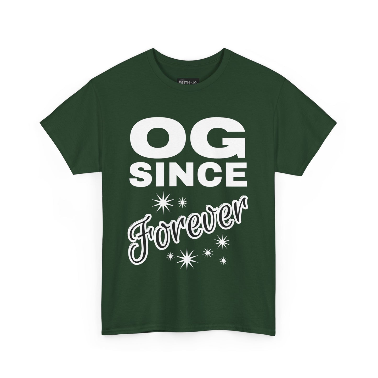Grandpa Heavy Cotton Tee - OG Since Forever, Casual Tee, Trendy Graphic Shirt, Gift for Friends, Streetwear Fashion