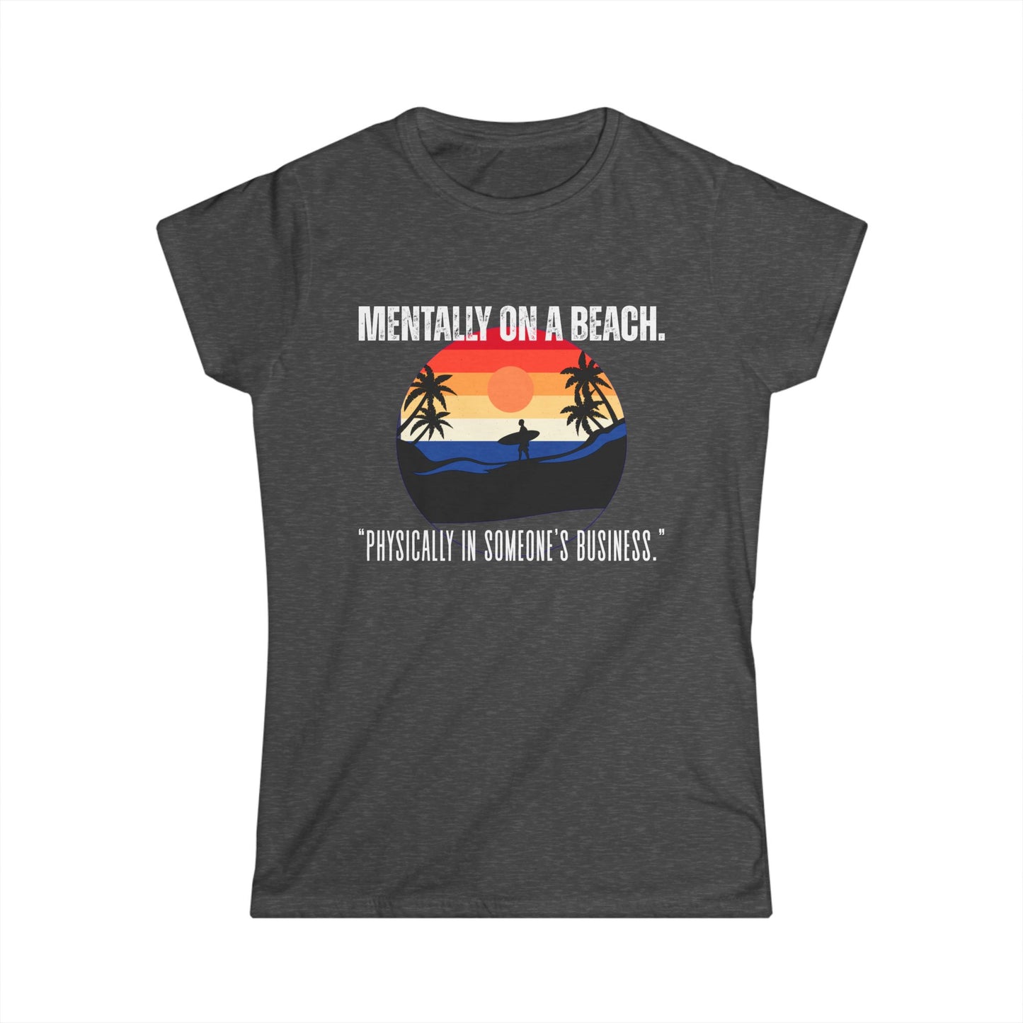 Beach Vibes Women's Tee - Relaxed Style, Gift for Vacation Lovers, Summer Outfits, Casual Wear, Travel Shirts