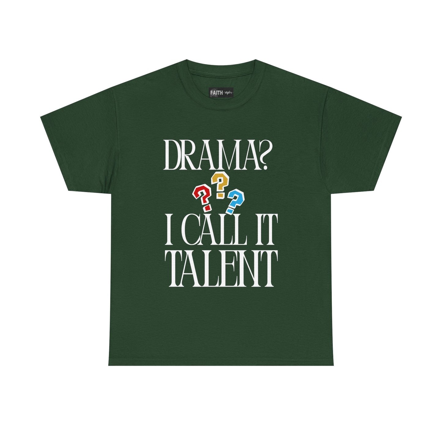 Drama Talent Unisex Heavy Cotton Tee, Funny Graphic Tee, Gift for Actors, Quirky Tee for Drama Lovers, Casual Wear, Gift for Friends
