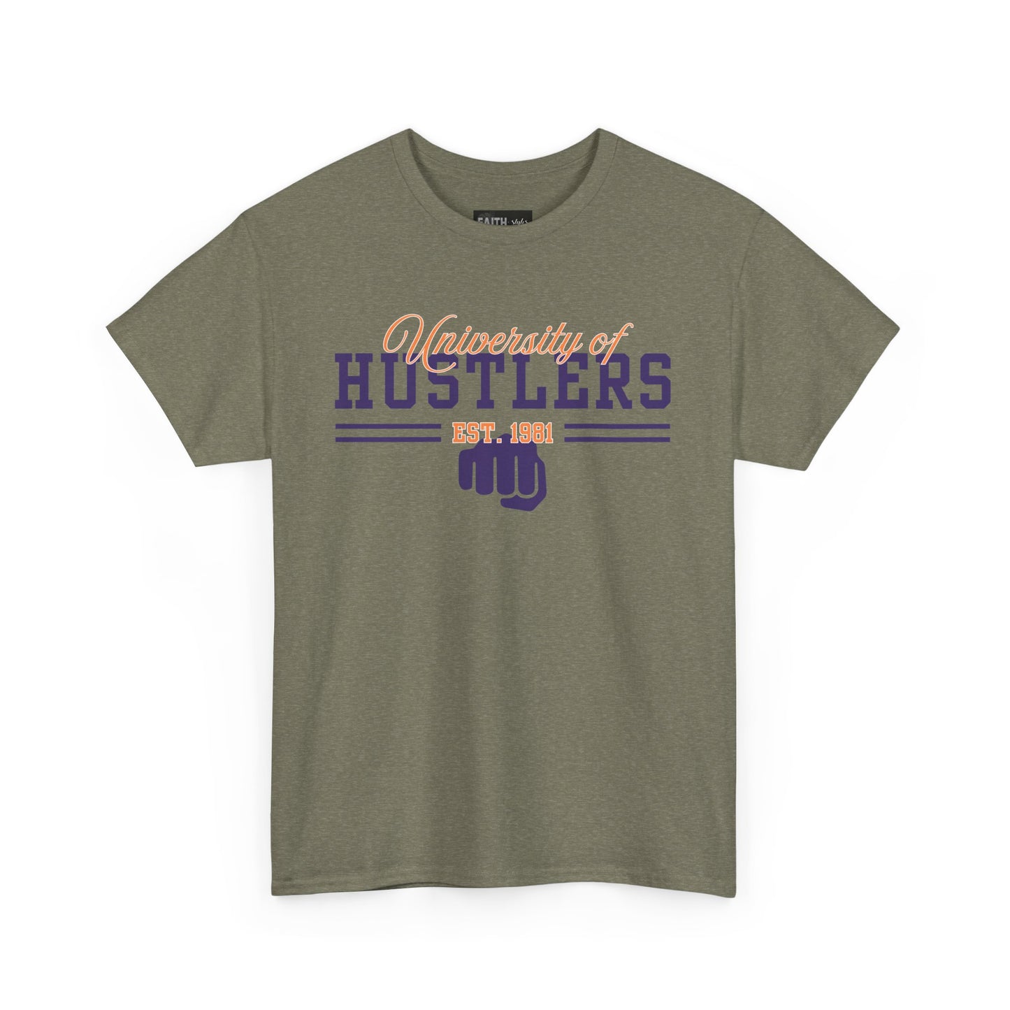 Hustlers Unisex Heavy Cotton Tee, Motivational T-Shirt for Entrepreneurs, Gift for Graduates, Streetwear, Casual Wear, Everyday Style