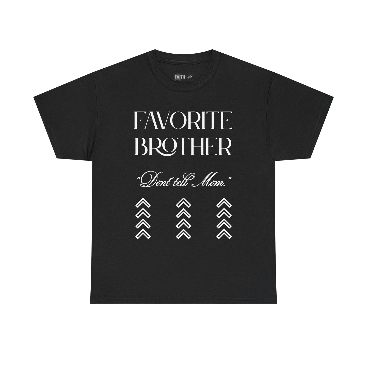 Favorite Brother Unisex Heavy Cotton Tee - Perfect Gift for Siblings, Casual Wear, Birthday, Family Reunion, Everyday Comfort