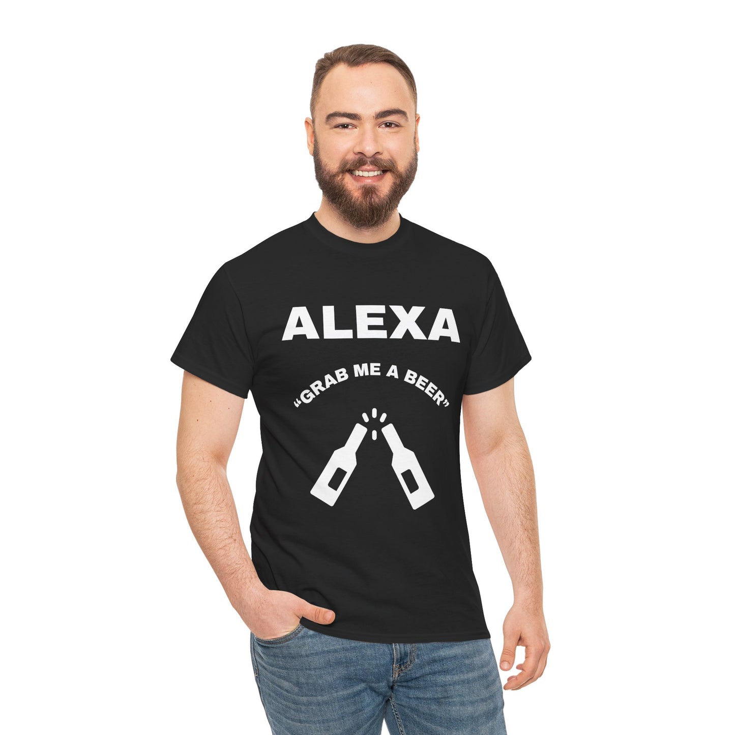 Funny Beer Tee, Unisex T-Shirt for Beer Lovers, Grab Me a Beer Shirt, Birthday Gift, Gift for Friends, Father's Day Present