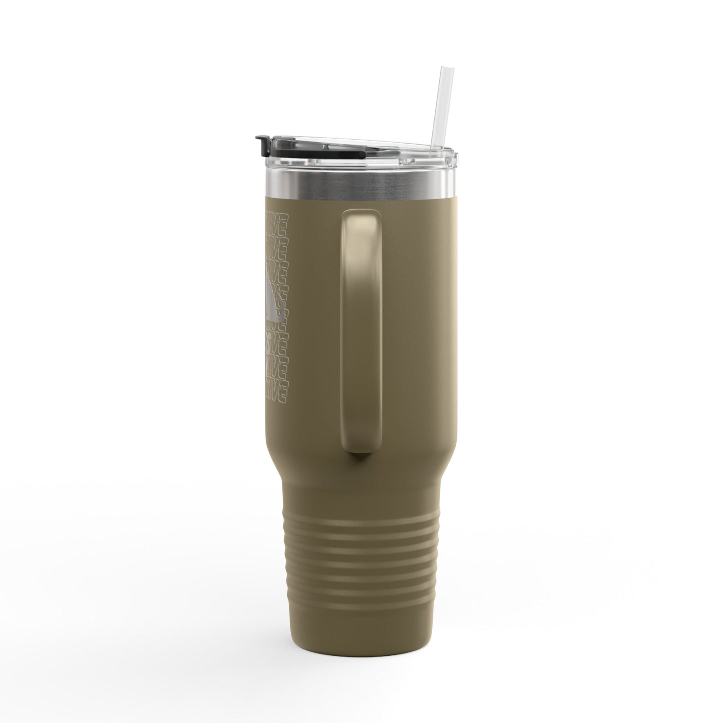 Insulated Travel Mug, 40oz-PAWSITIVE VIBES ONLY