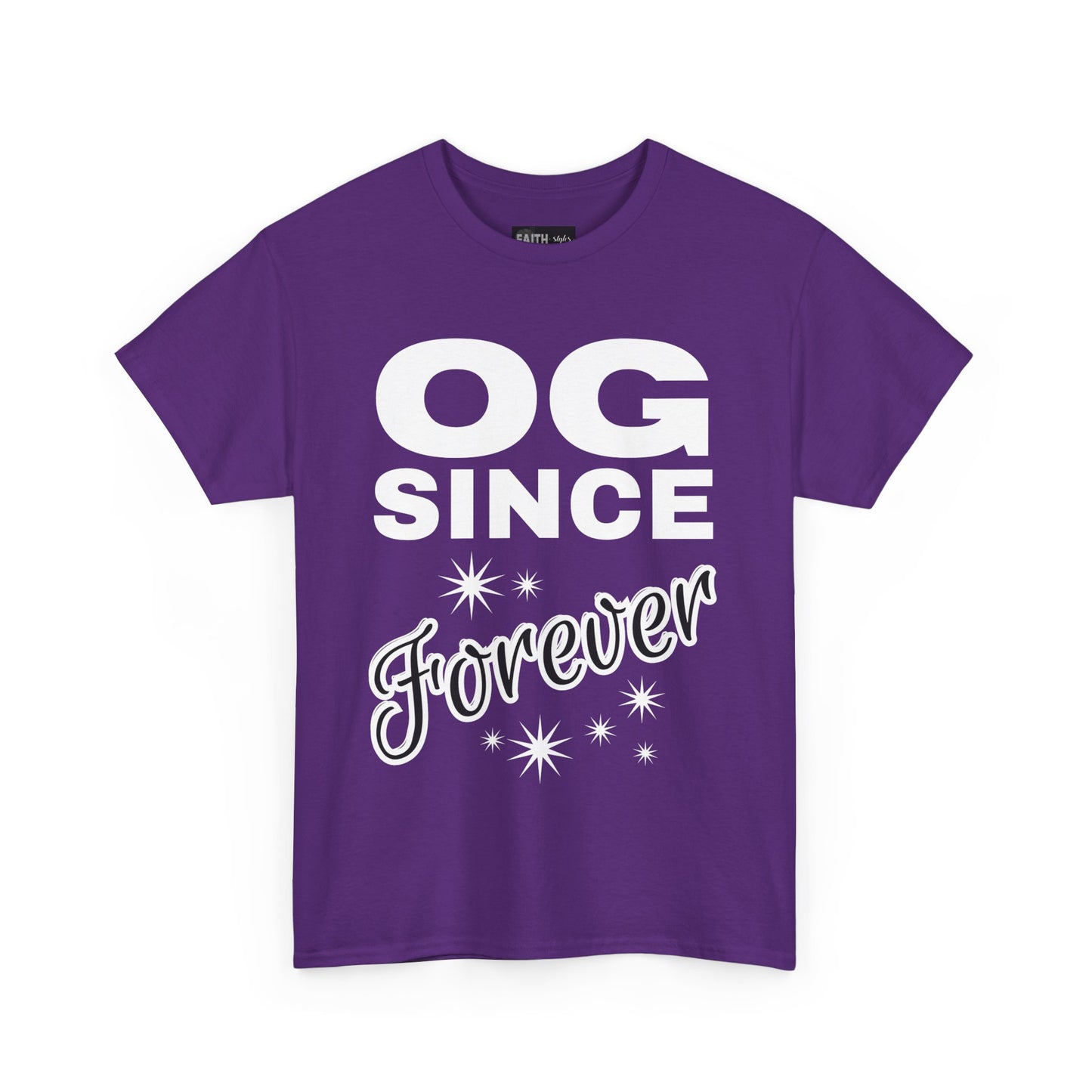 Grandpa Heavy Cotton Tee - OG Since Forever, Casual Tee, Trendy Graphic Shirt, Gift for Friends, Streetwear Fashion