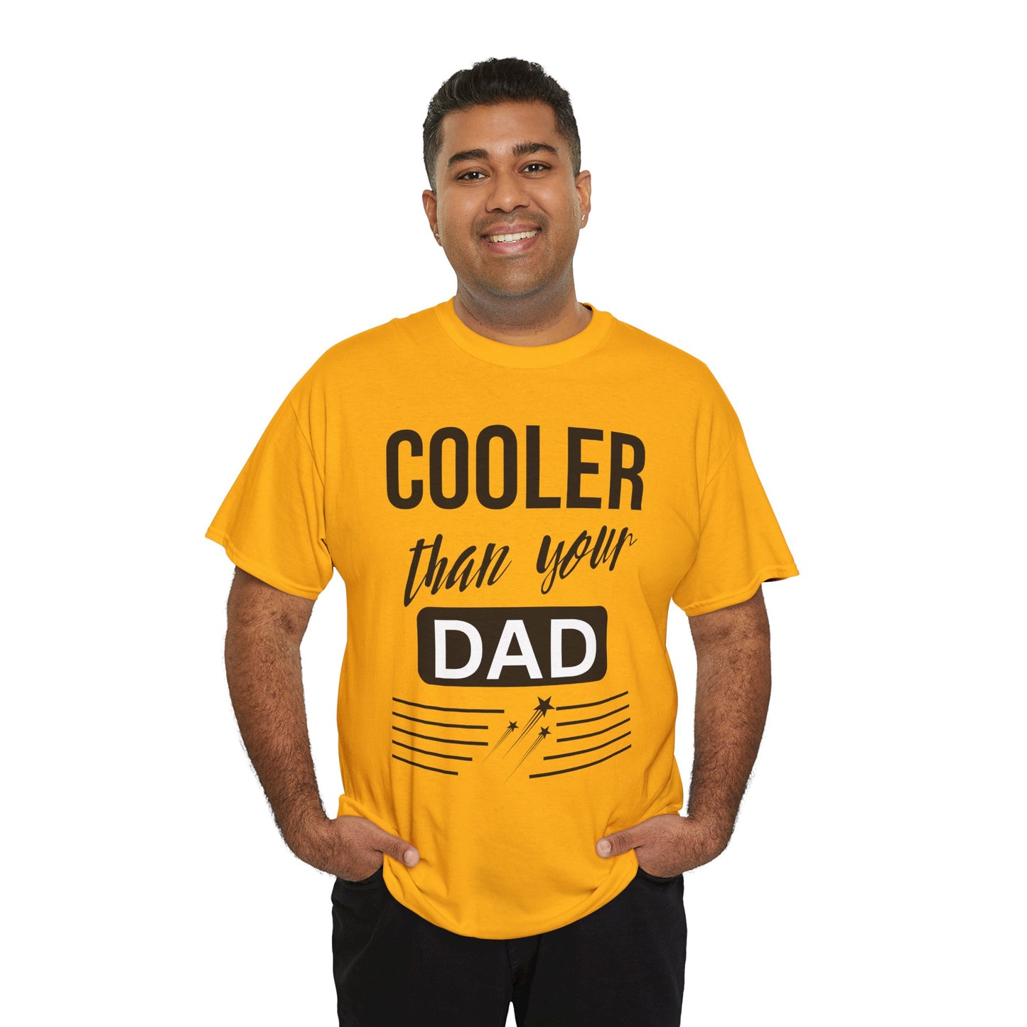 Cooler Than Your Dad Tee - Funny Gift for Dads, Unisex Cotton T-Shirt, Father's Day, Birthday, Casual Wear, Gift for Him, Dad Humor