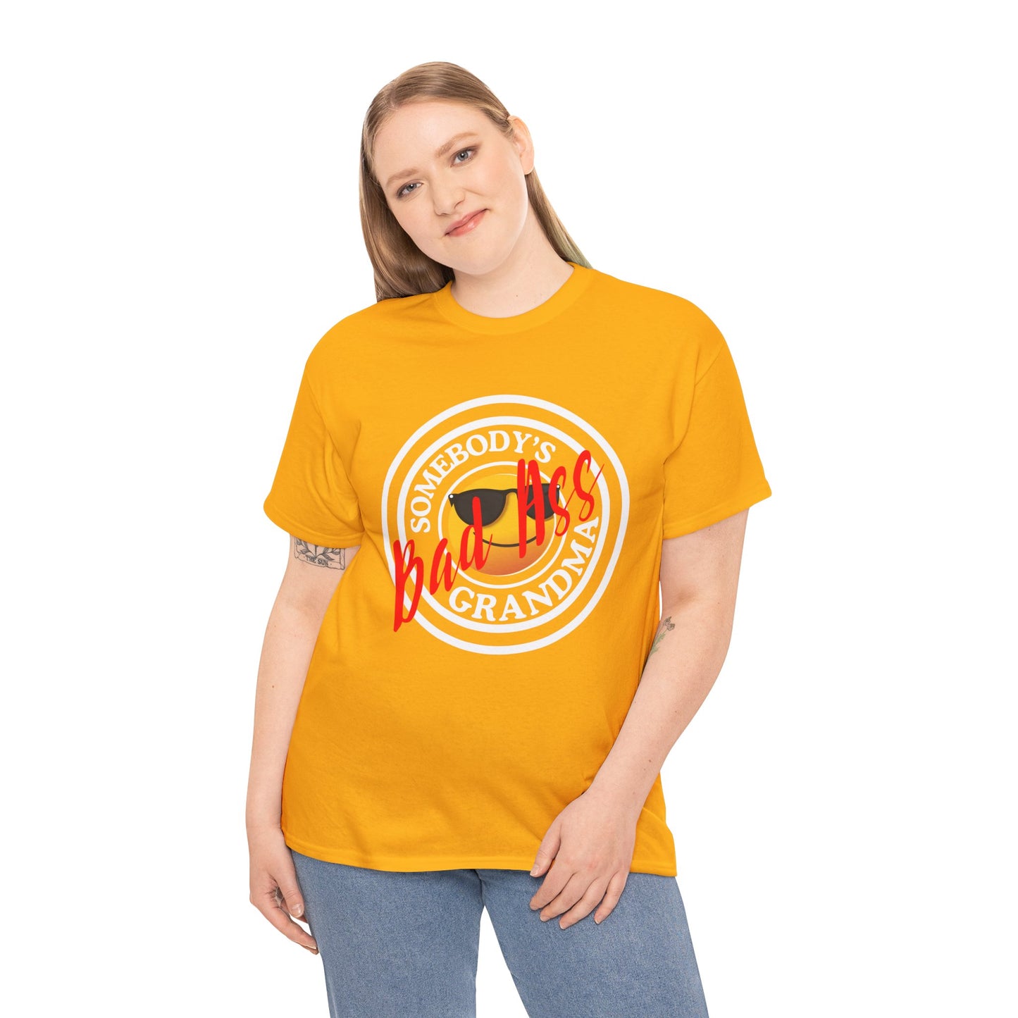 Somebody's Badass Grandma Tee, Funny T-Shirt, Gift for Grandmothers, Casual Wear, Family Gatherings, Birthday Present
