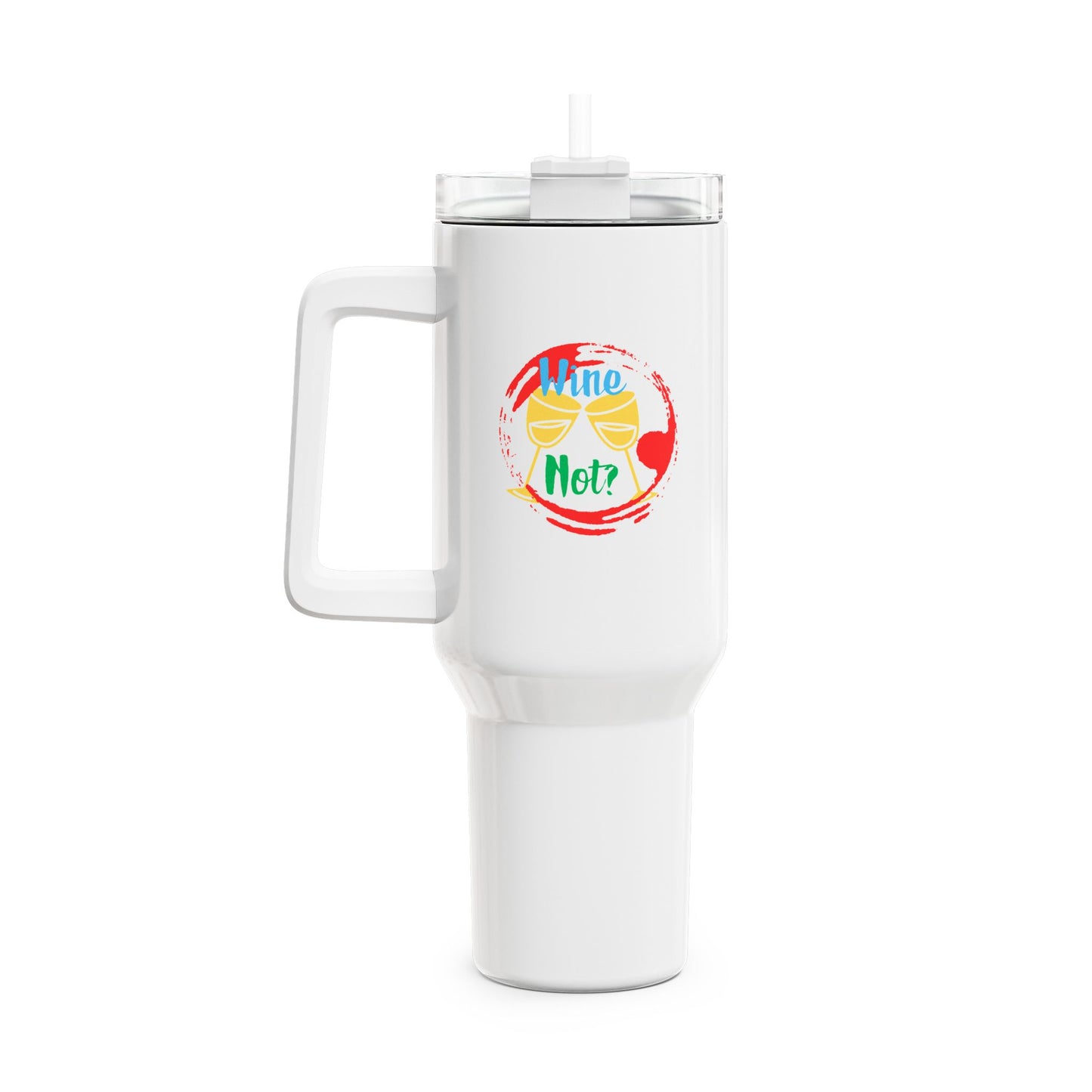 Vibrant 40oz Tumbler with Straw - Perfect for Picnics, Travel, or Everyday Hydration, Personalize Your Drinkware!