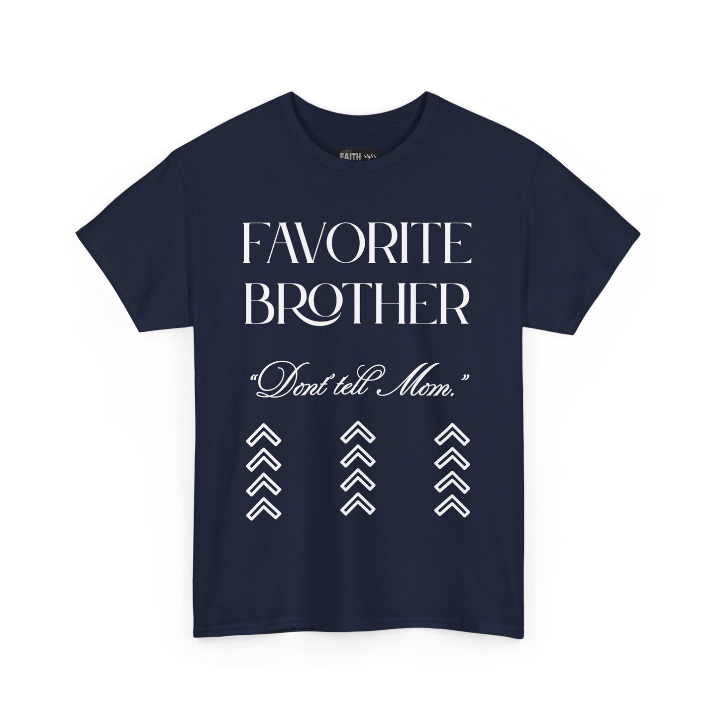 Favorite Brother Unisex Heavy Cotton Tee - Perfect Gift for Siblings, Casual Wear, Birthday, Family Reunion, Everyday Comfort