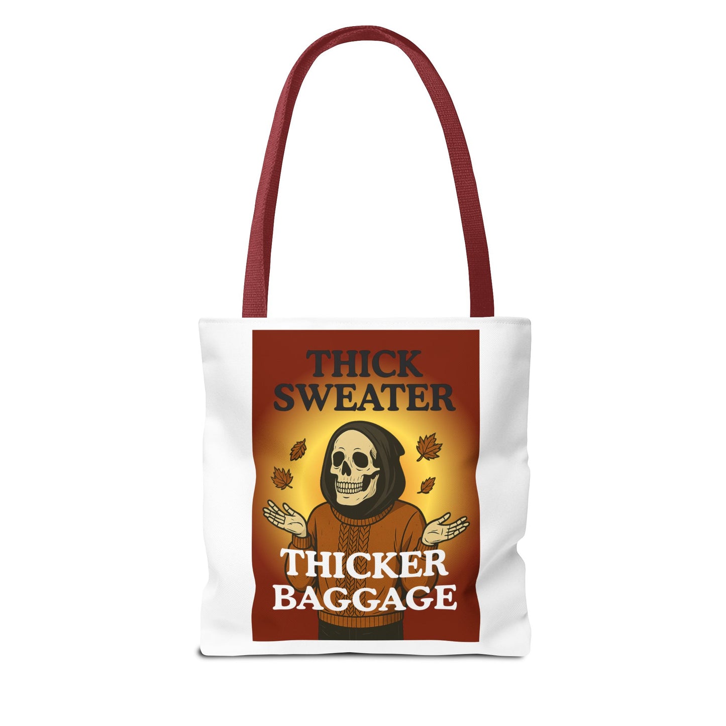 FaithStyles Fall-Themed Thicker Baggage Tote Bag, Halloween, Autumn Vibes, Eco-Friendly Gift, Spooky Baggage, Seasonal Carryall, Shopping Bag, Casual Style