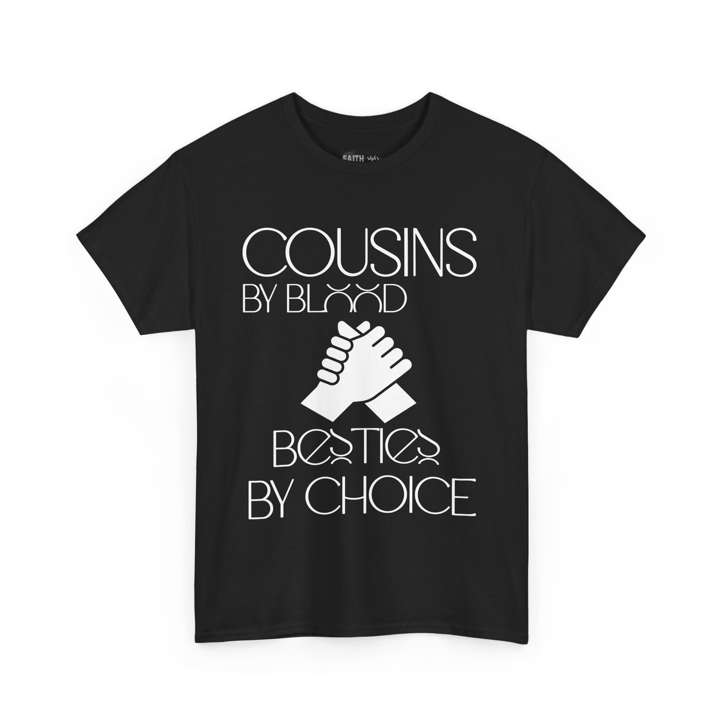 Cousins & Besties Tee, Unisex Heavy Cotton T-Shirt, Family Reunion Apparel, Friendship Gift, Casual Wear, Summer Style