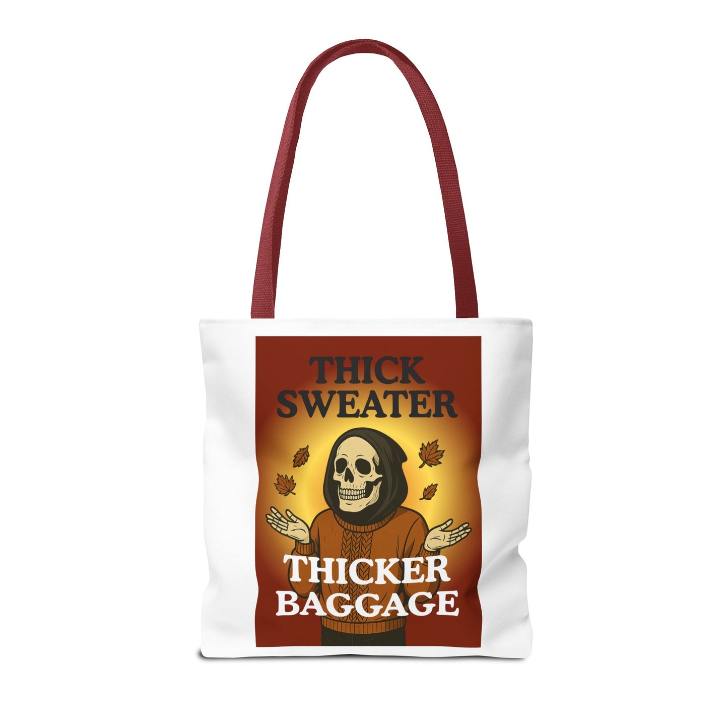 FaithStyles Fall-Themed Thicker Baggage Tote Bag, Halloween, Autumn Vibes, Eco-Friendly Gift, Spooky Baggage, Seasonal Carryall, Shopping Bag, Casual Style