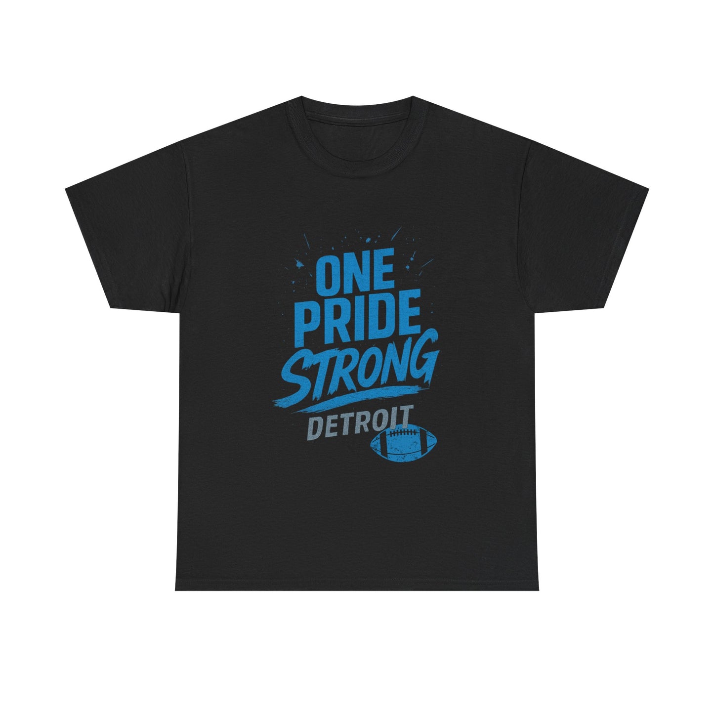 Detroit Lions Pride Tee - Male Heavy Cotton T-Shirt, Football Fan Apparel, Game Day Gear, Gift for Sports Lovers, Casual Wear