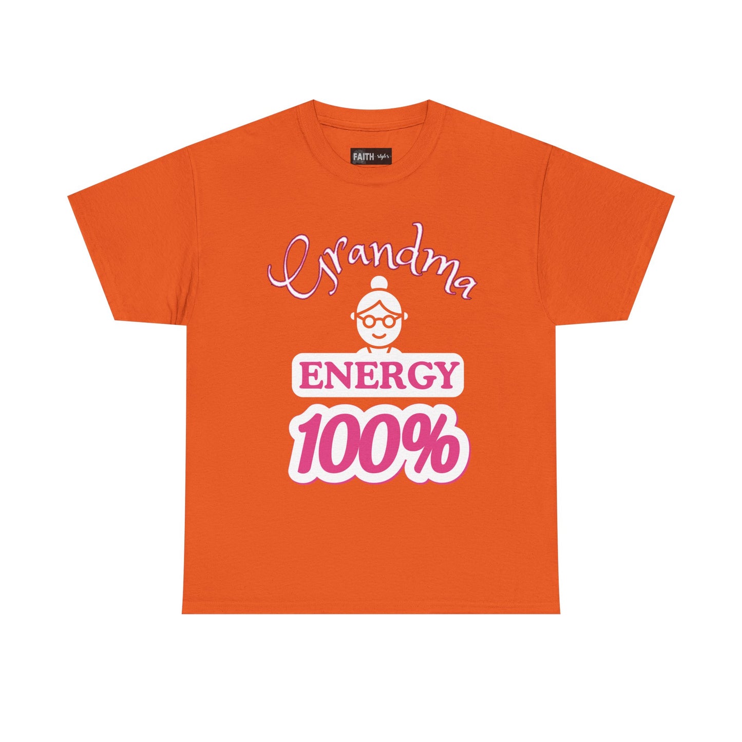 Fun Grandma Energy T-Shirt, Gift for Grandmothers, Casual Tee, Family Reunion Wear, Cute Gift for Mother's Day, Humor Shirt