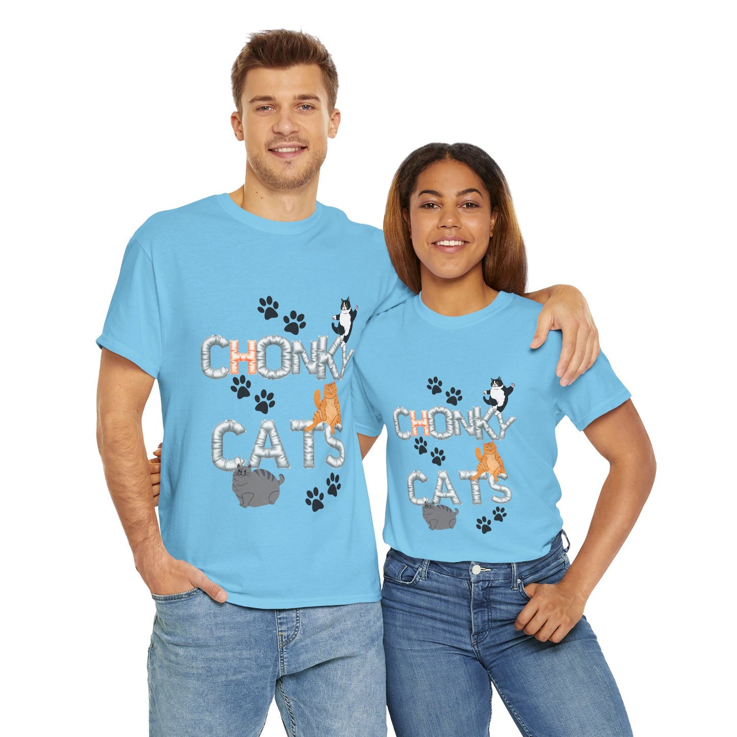 Chonk Cats Unisex Tee - Funny Pet Lovers Shirt, Cat Lover Gift, Humor Tee, Cute Animal Apparel, Gifts for Cat Owners
