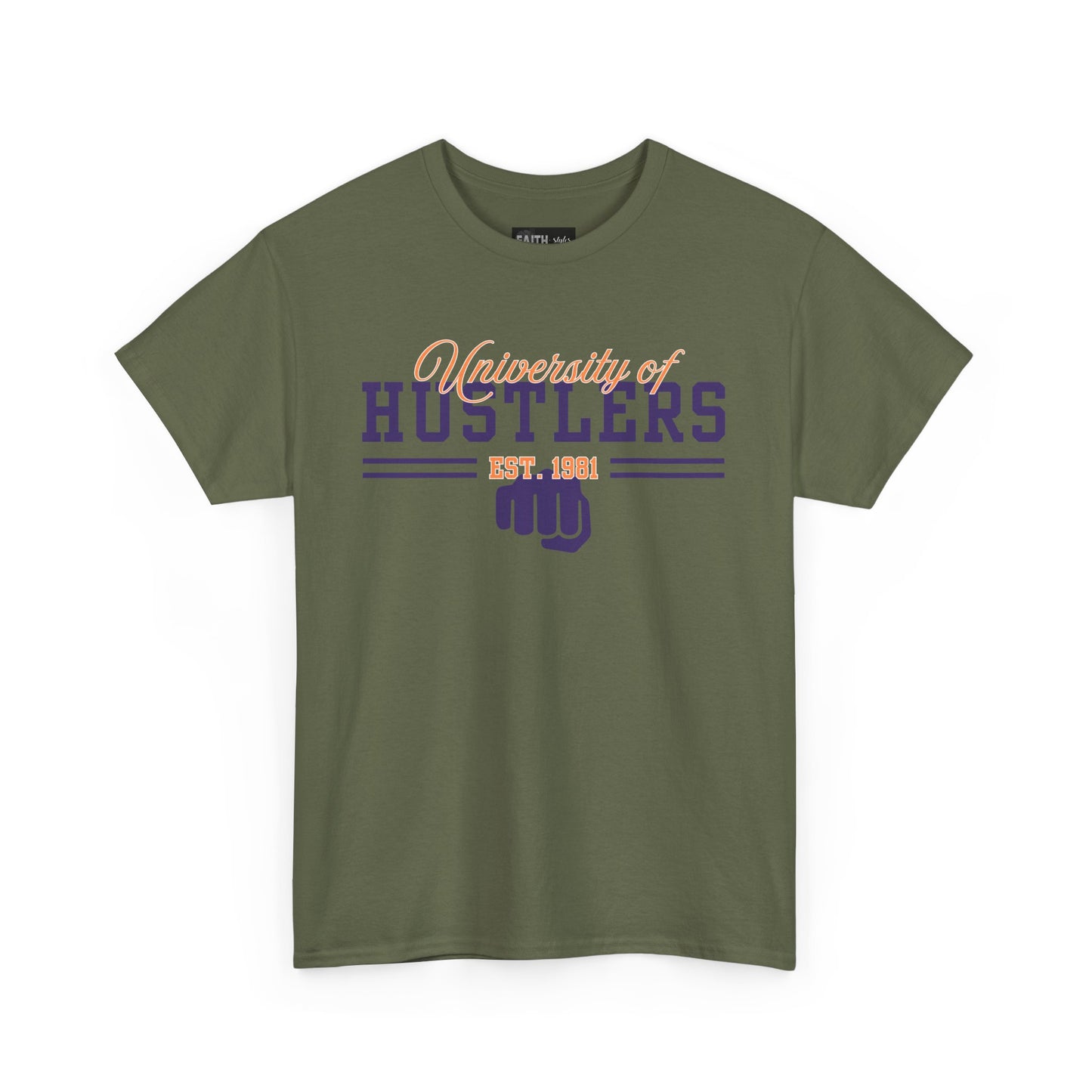 Hustlers Unisex Heavy Cotton Tee, Motivational T-Shirt for Entrepreneurs, Gift for Graduates, Streetwear, Casual Wear, Everyday Style