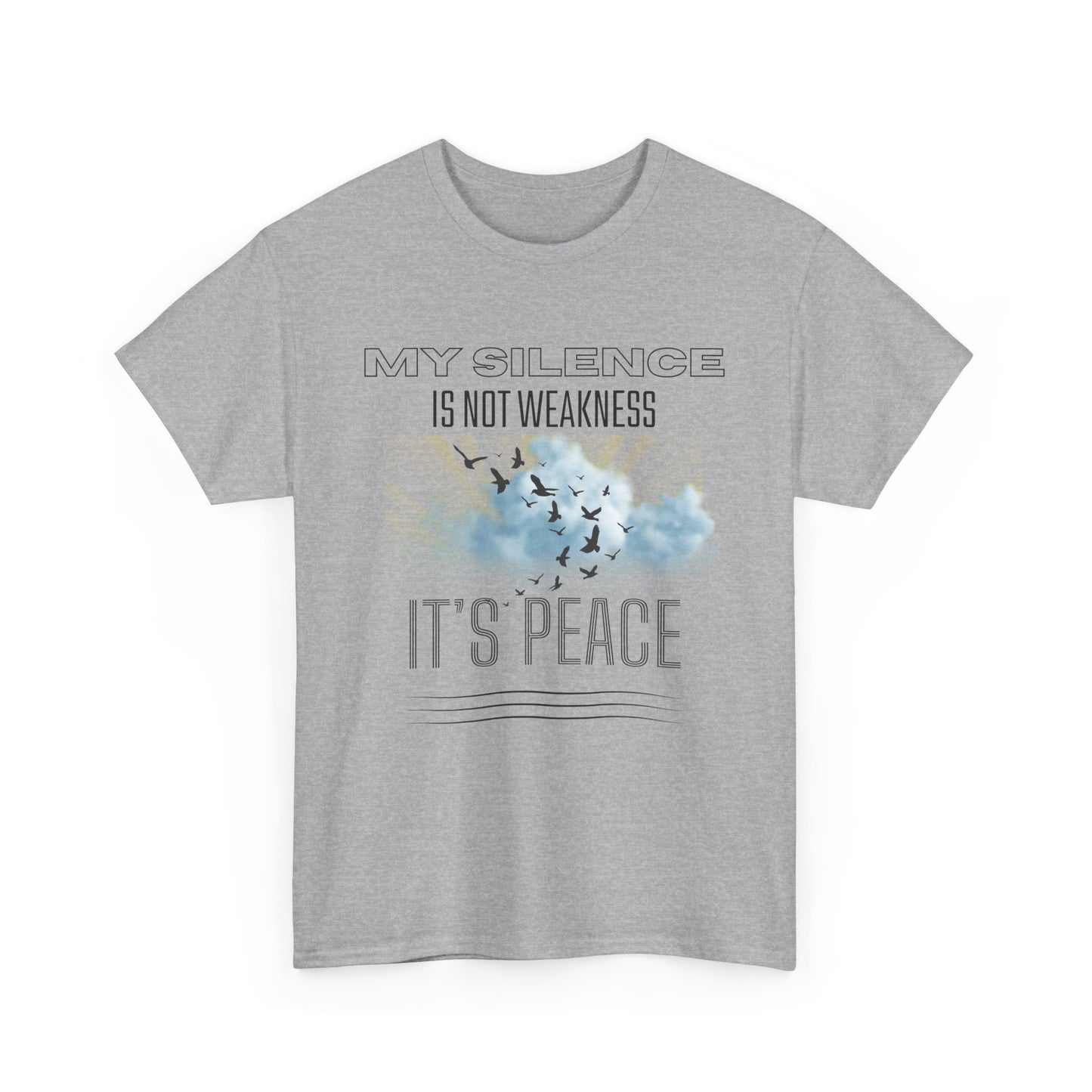 Inspirational Male Graphic Tee, Motivational Shirt, Casual Wear, Gifts for Friends, Peaceful Message, Everyday Comfort