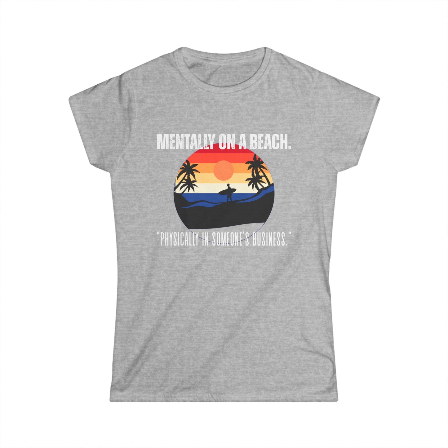 Beach Vibes Women's Tee - Relaxed Style, Gift for Vacation Lovers, Summer Outfits, Casual Wear, Travel Shirts