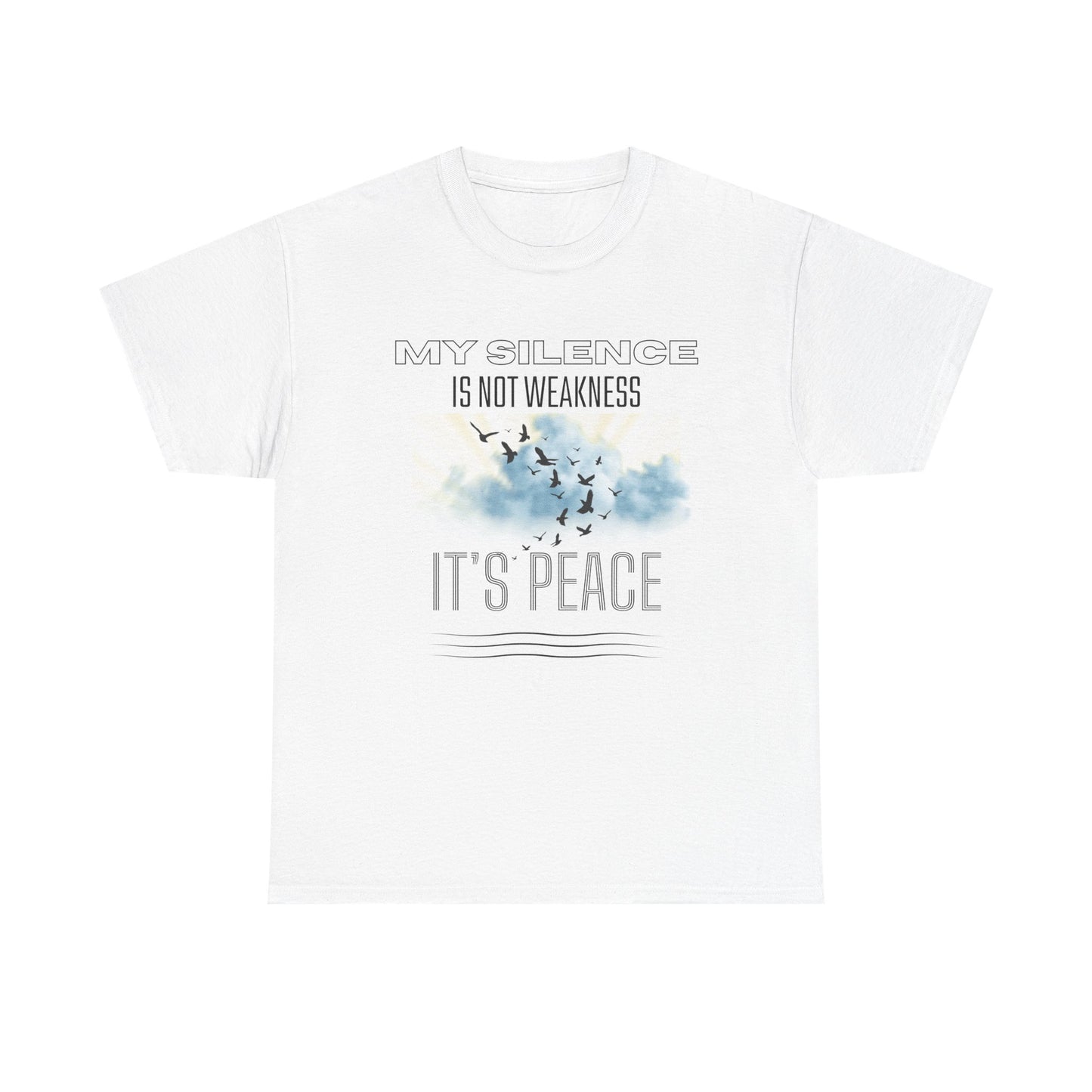 Inspirational Male Graphic Tee, Motivational Shirt, Casual Wear, Gifts for Friends, Peaceful Message, Everyday Comfort